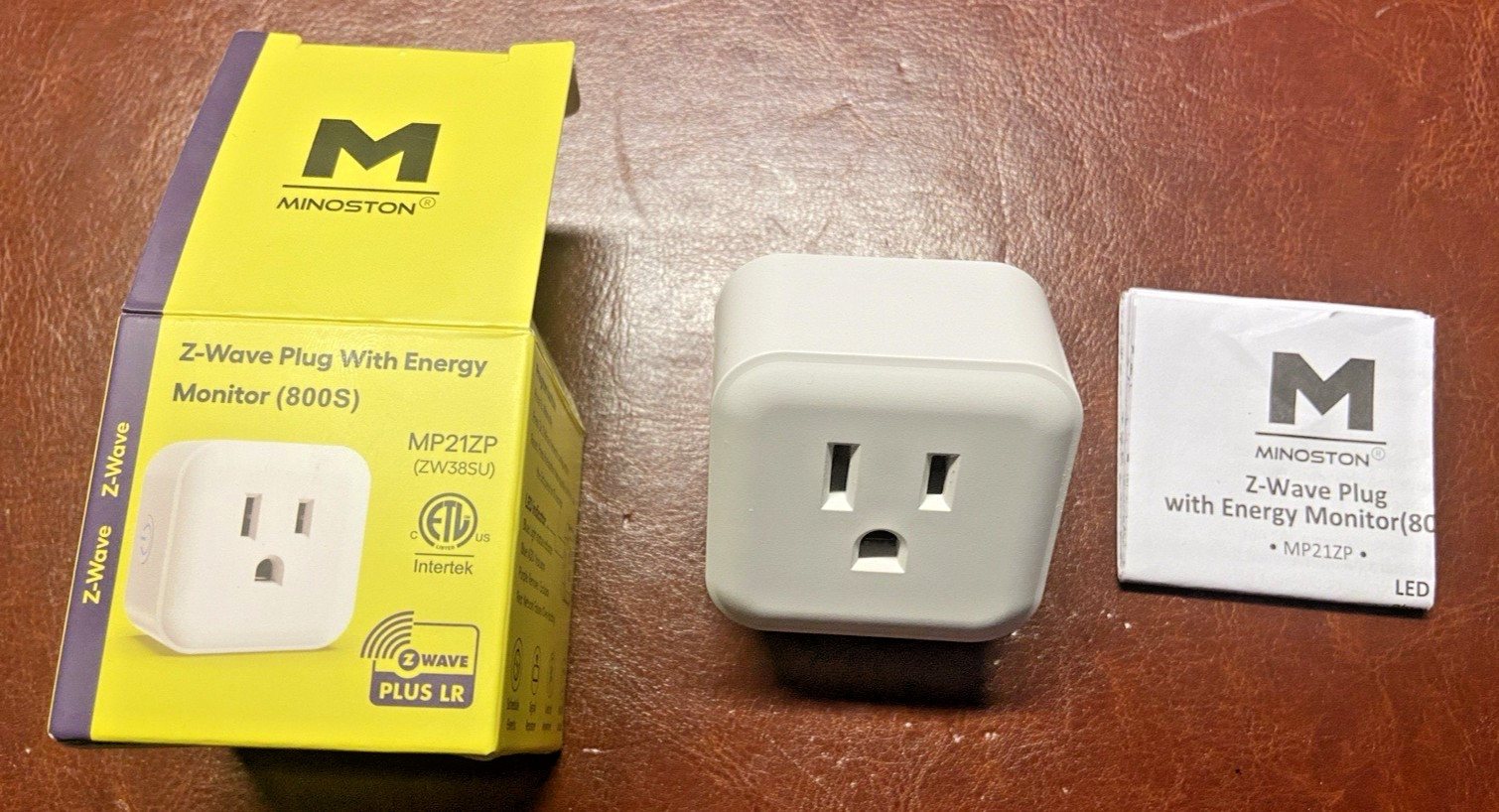 Z-Wave Plug Outlet 800 Series, Zwave Mini Smart Plug in Socket, 15A, Z-Wave Hub