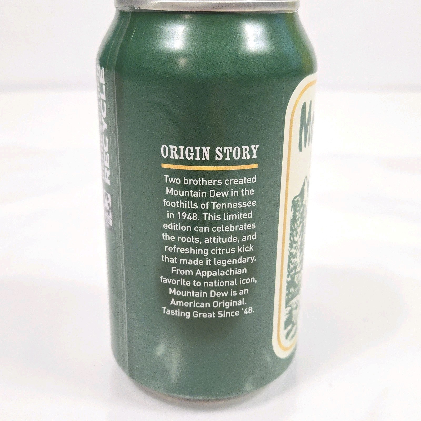 Mountain Dew Limited Edition 1948 Can - NOT OPENED Half Empty Error Can?! 🔥