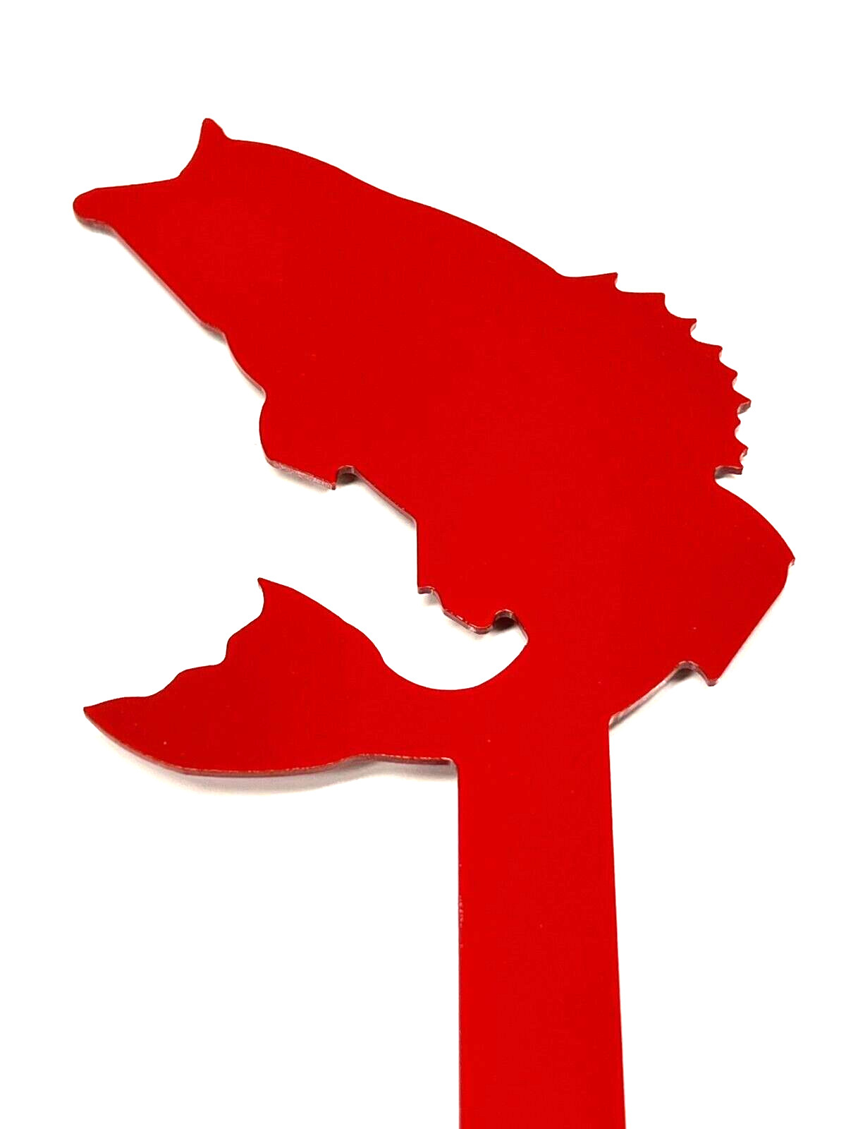 Bass Fishing Metal Mailbox Flag CNC Metal Art Fish Hardware Included