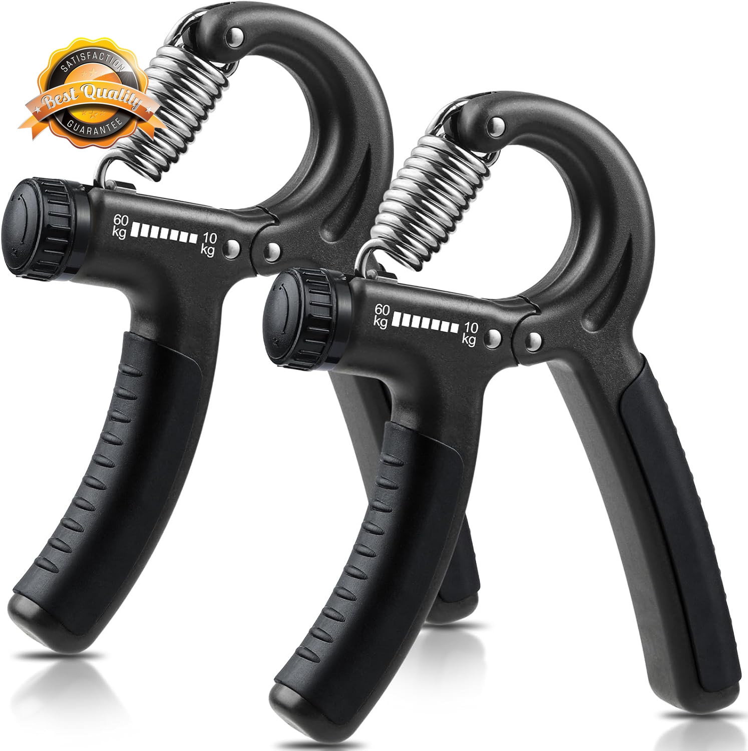 Adjustable Hand Grip Strength Trainer 22-132lb Forearm Exerciser 2 Pack