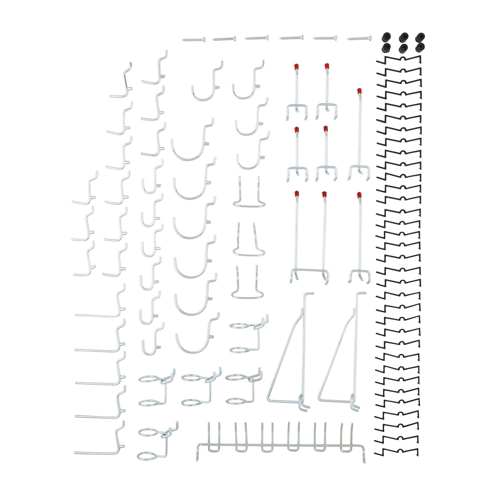 National Hardware 51-Piece Pegboard Hook Set S819-841 - 51-piece kit, Zinc