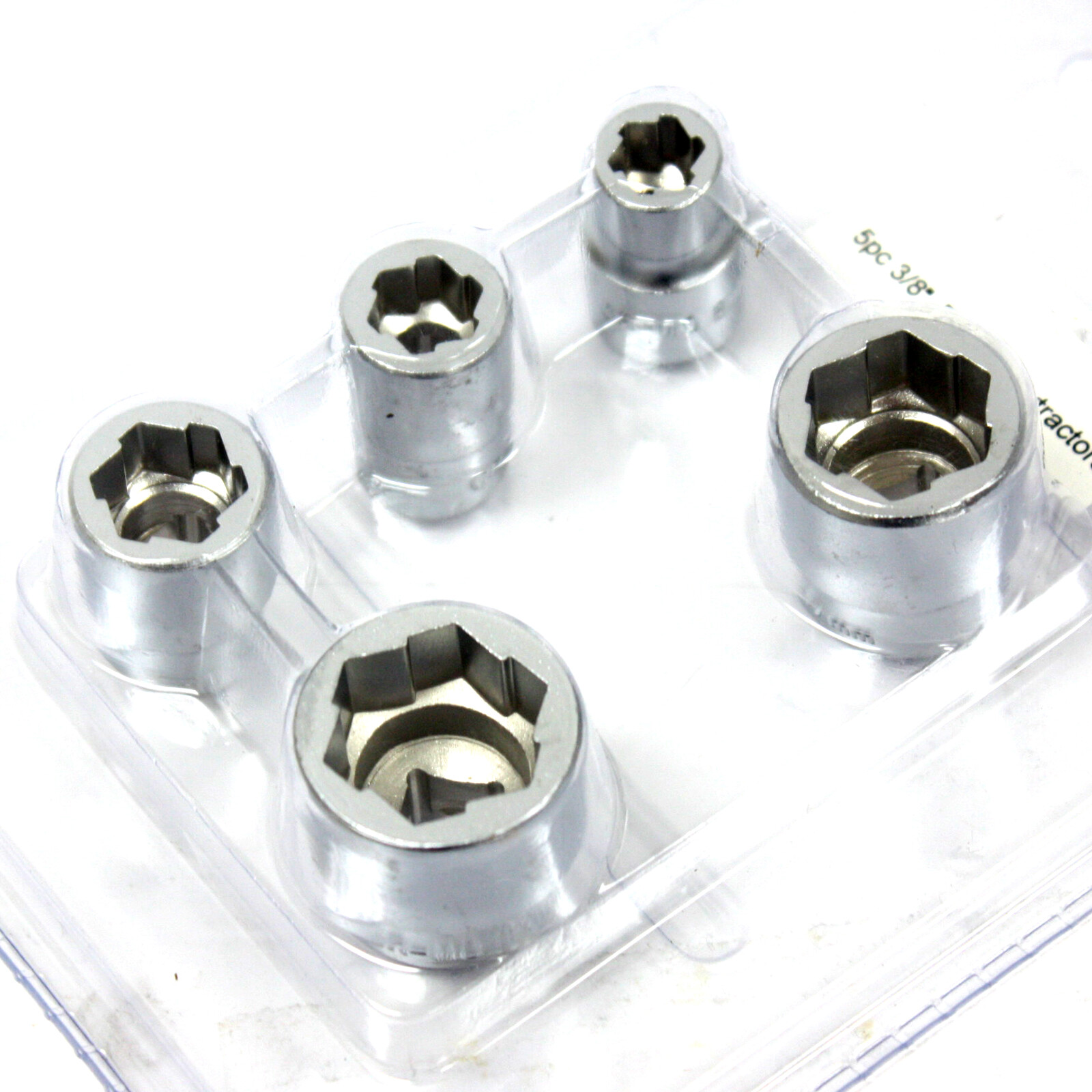 5pcs Impact Bolt Extractor Stud Nut Twist Socket Removal Set 8 10 13 17 19mm