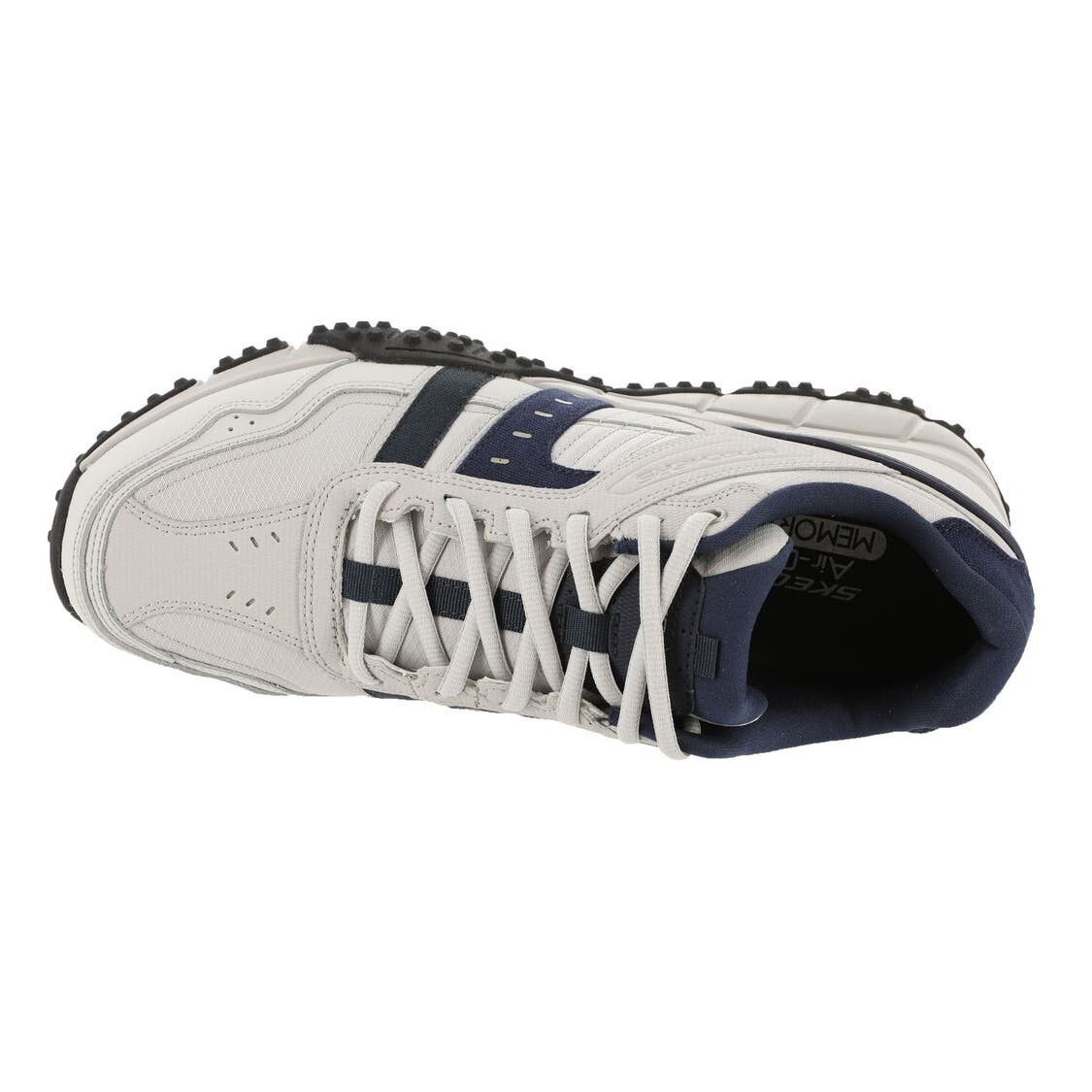 Skechers Men's Hike Wide Fit Trail Walk Shoes Gray Mesh Sport Memory foam 237735