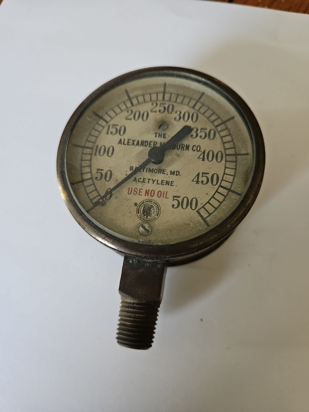 vintage usa pressure gauge