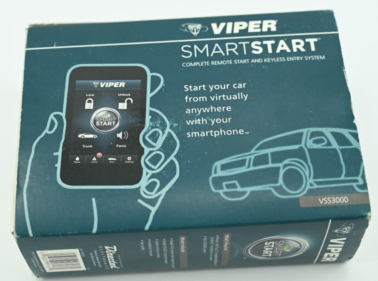 Viper VSS3000 SmartStart System Smartphone Remote Car Starter Keyless Entry