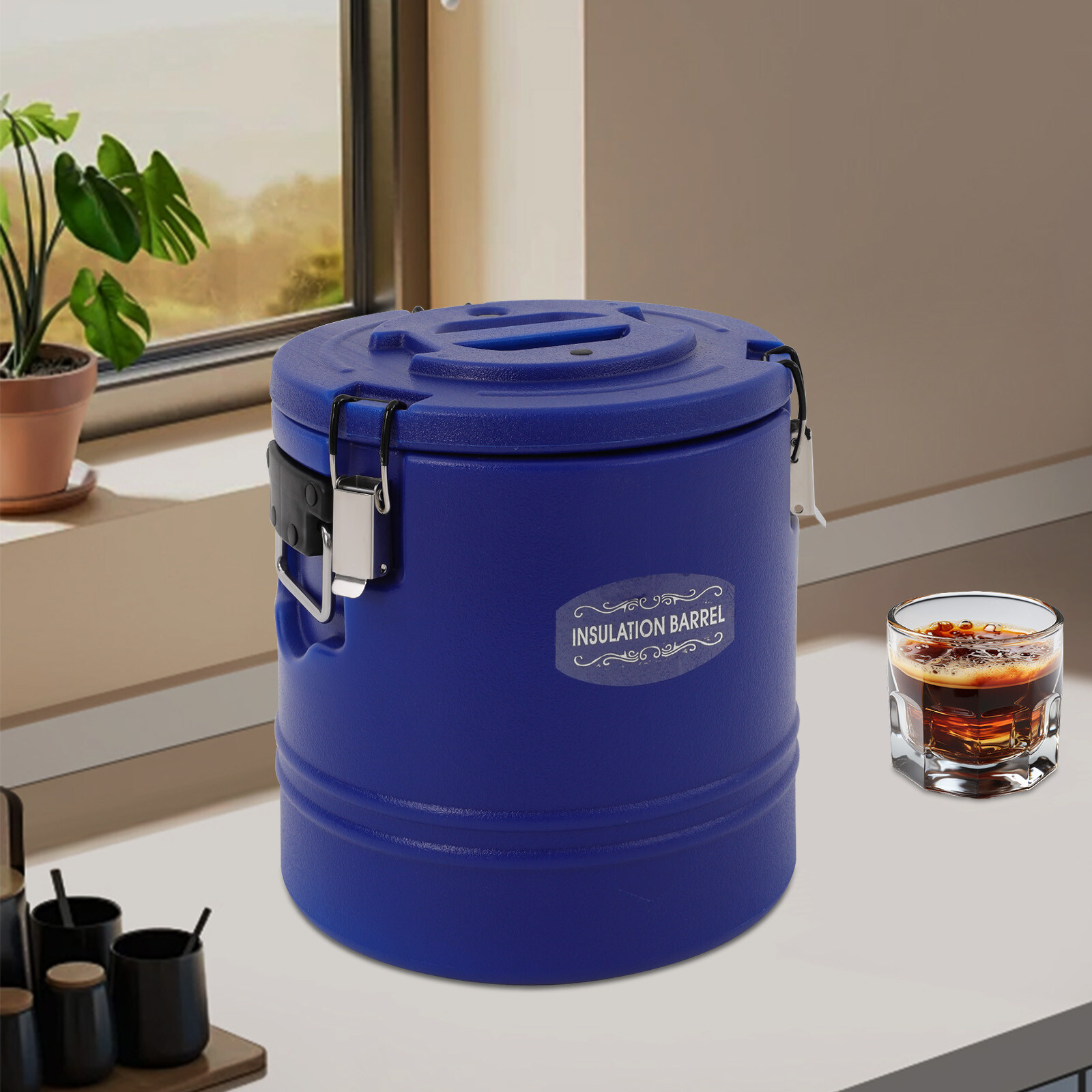 15L Stainless Steel Insulation Preservation Barrel Insulated Bucket For Ice Warm