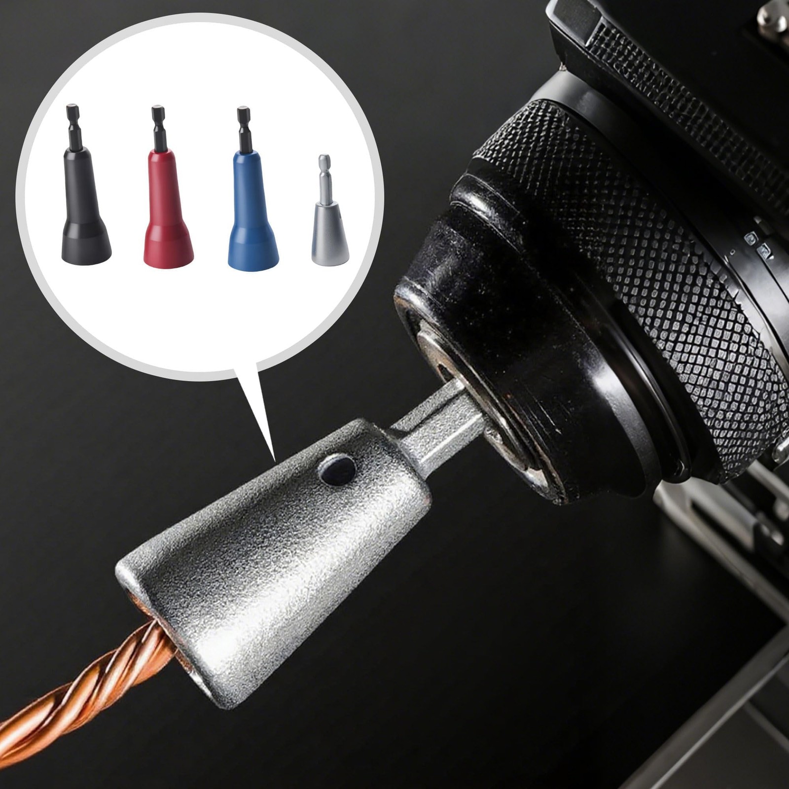 4 Pcs Wire Nut Twister Spin Twist Wire Connector Socket Wire Twister Tool for...
