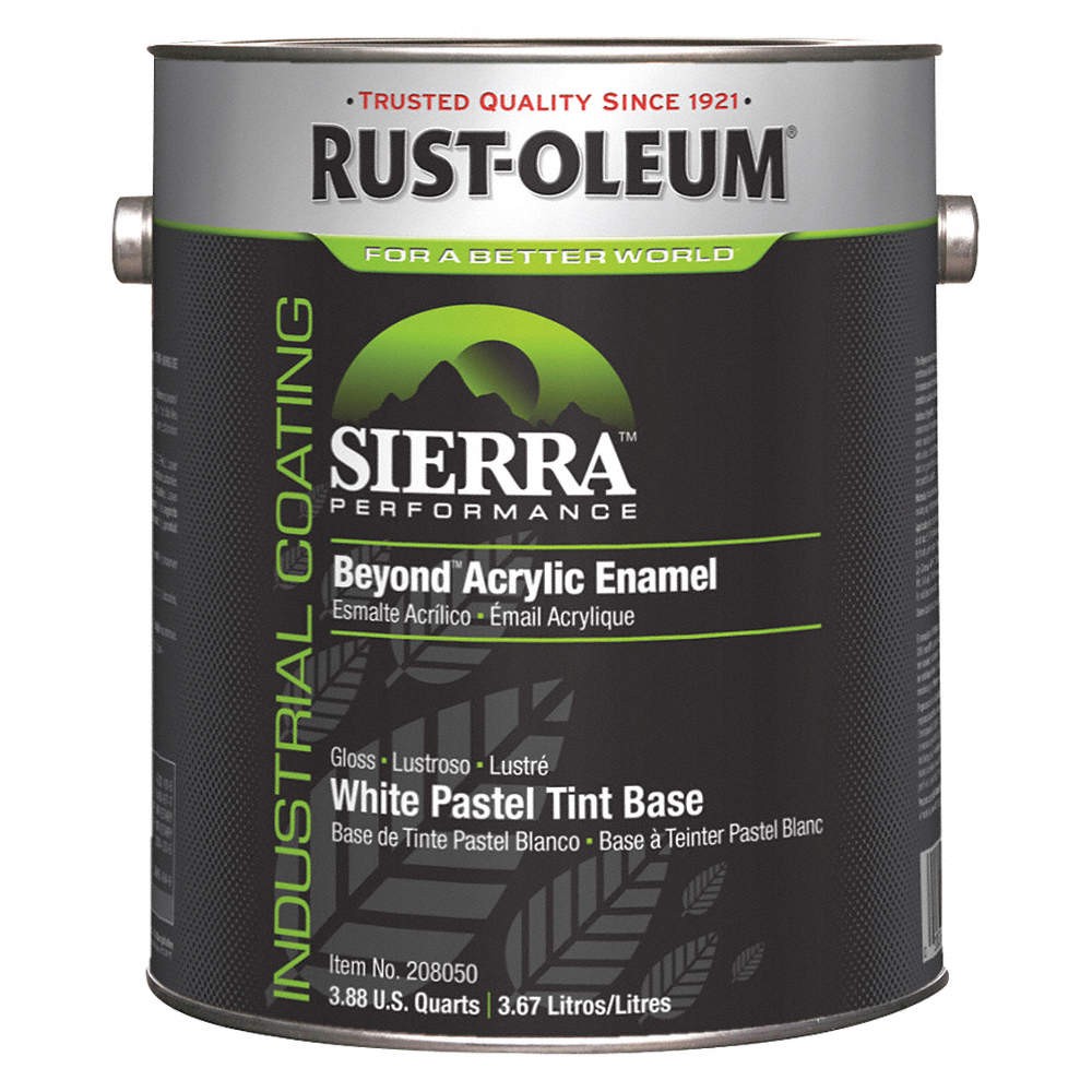 RUST-OLEUM 208050 Acryl Enamel,White Pastel,Bynd Gloss,1g 4CY31