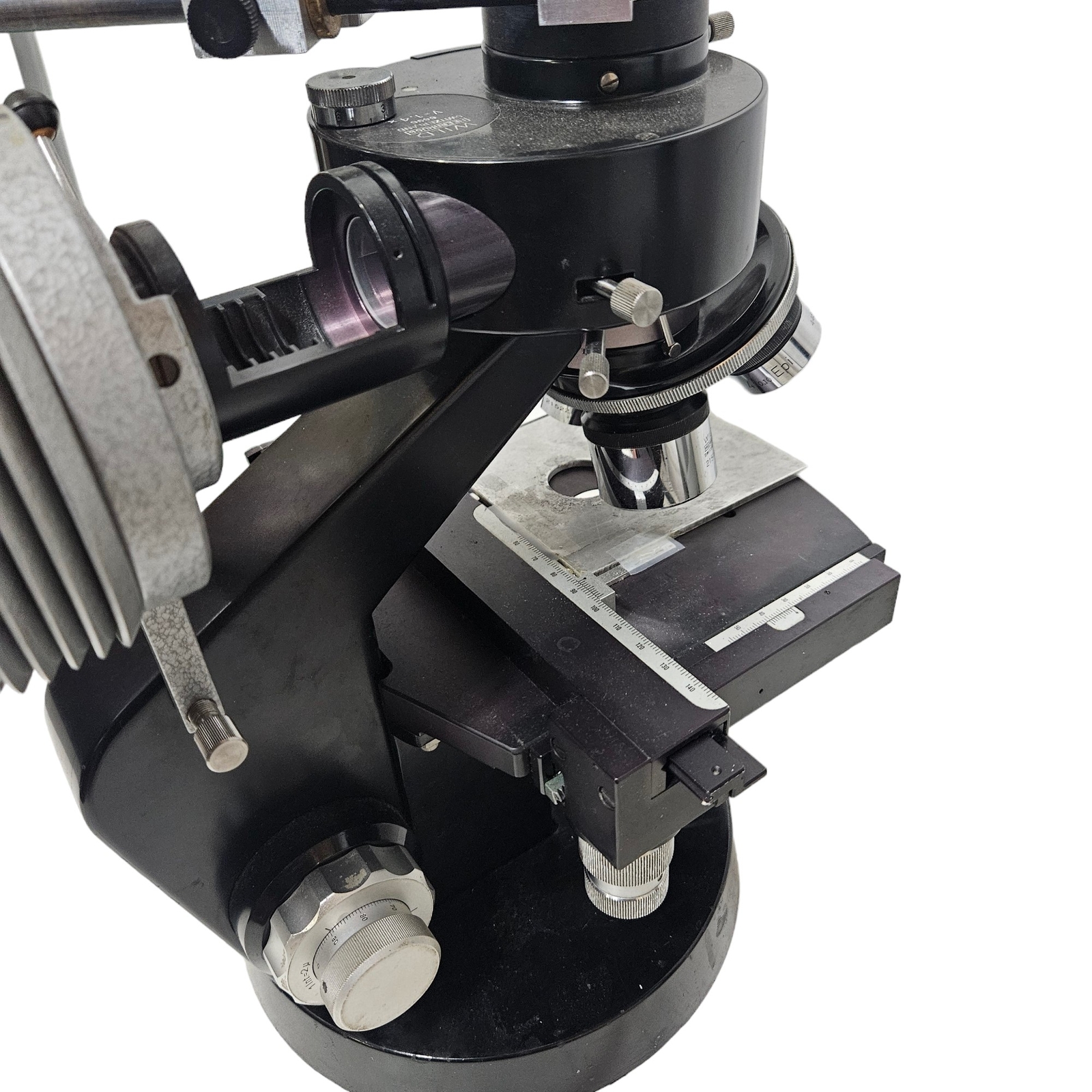 Wild Heerbrugg Microscope M12-95639 w/ Light & Mtr 23 Power Supply