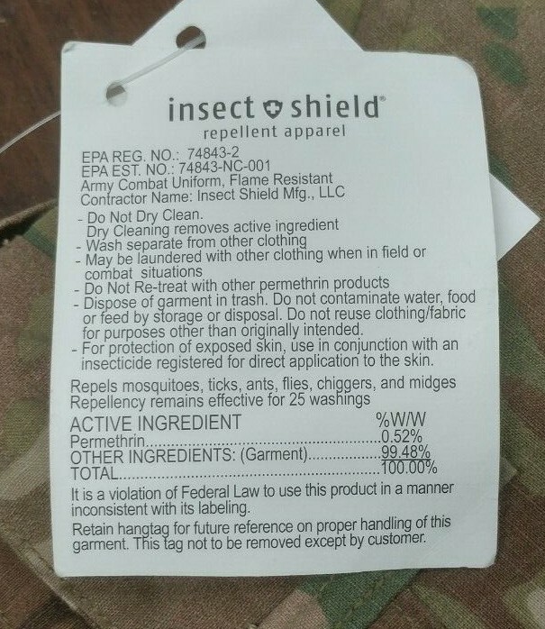 USGI MULTICAM Flame Resistant Combat Pants w/ Insect Shield X Small Long NWT