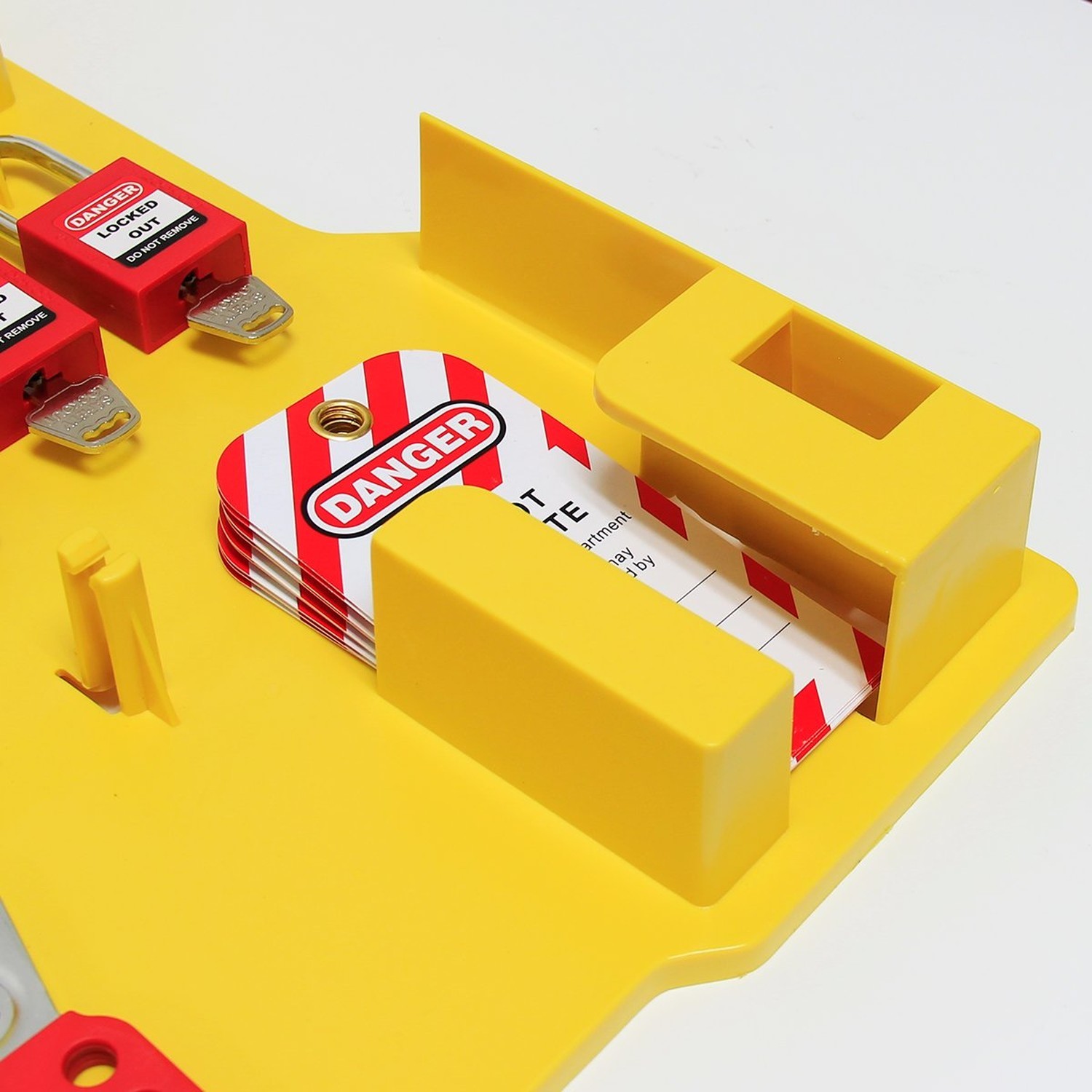 Wisamic Lockout Tagout Station with Cover, Includes 10 Key Different Padlocks...