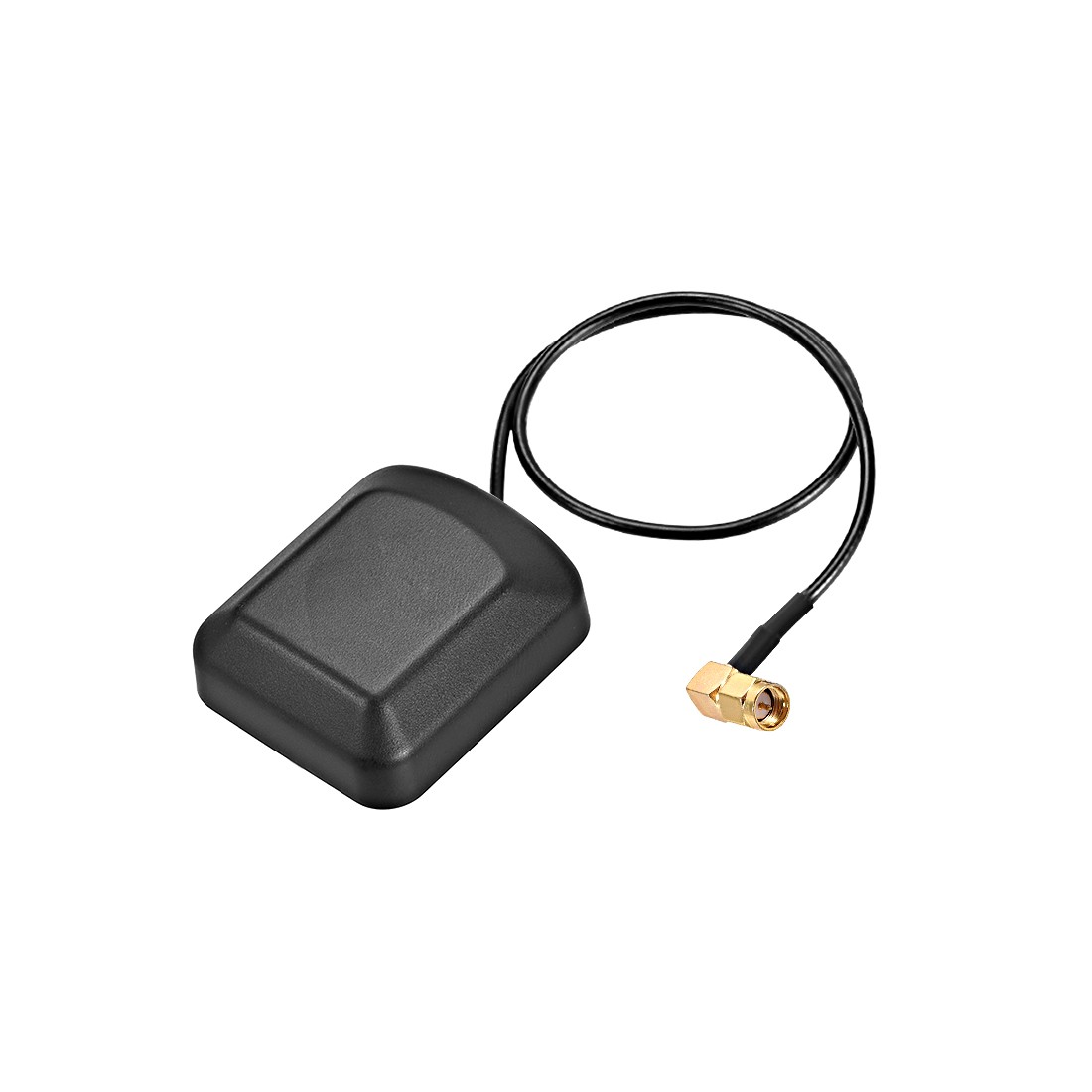 GPS Active Antenna 90-Degree SMA Male Plug 28dB Aerial Cable 0.5 Meter Wire