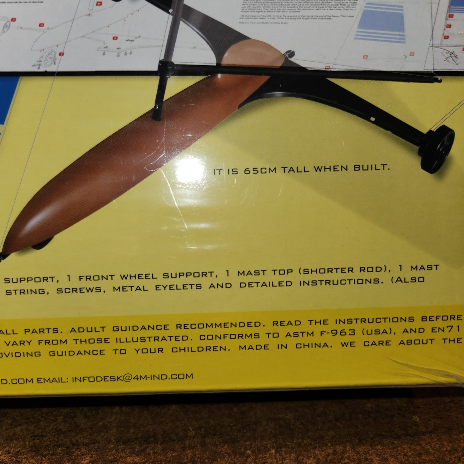 TOYSMITH 4M Wind Powered Landsailer Kit NEW Sealed Box