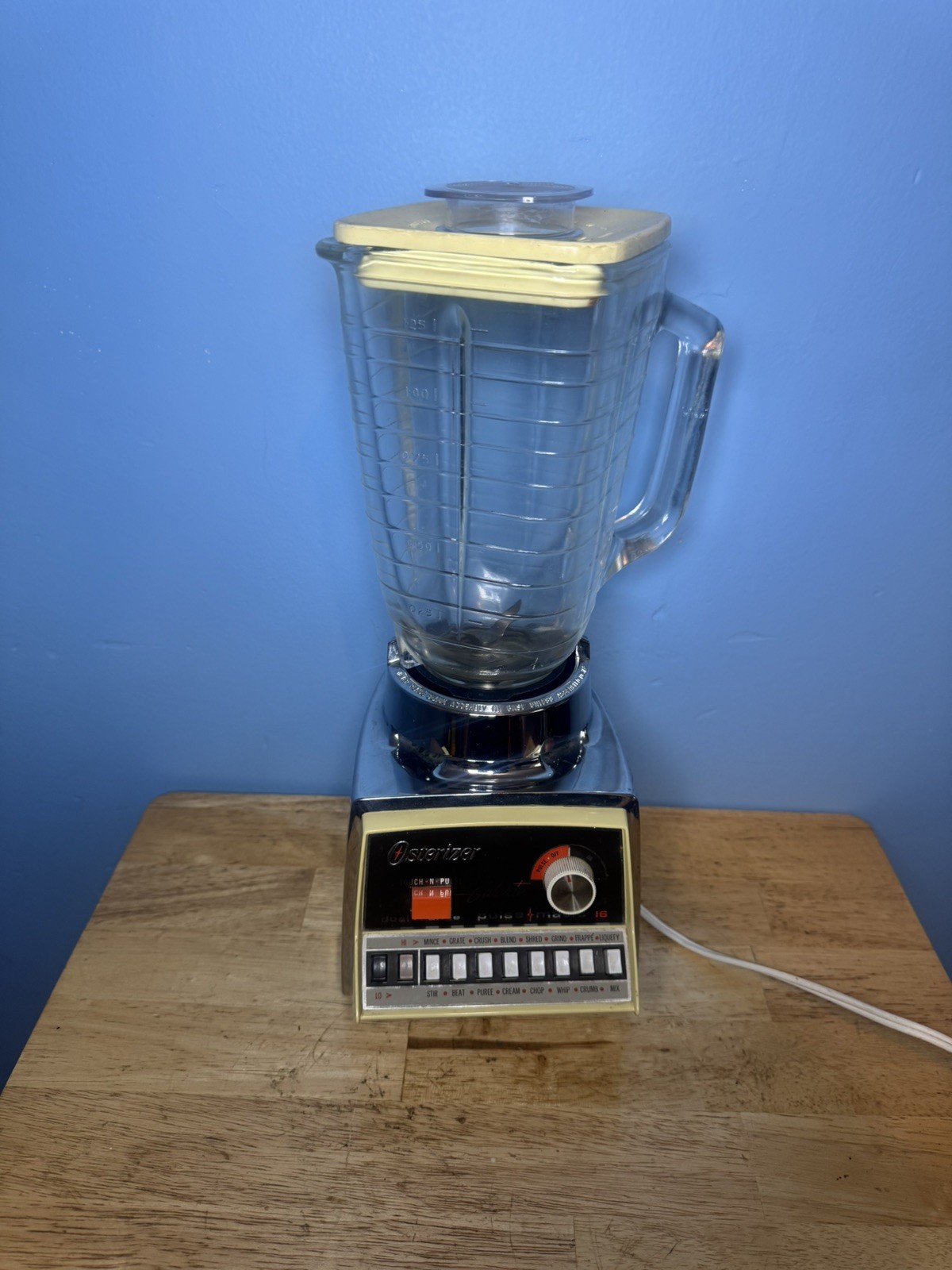 Osterizer Galaxie Pulse-Matic 16 Electric Blender Glass 5 Cup*WORKS*CHECK VIDEO