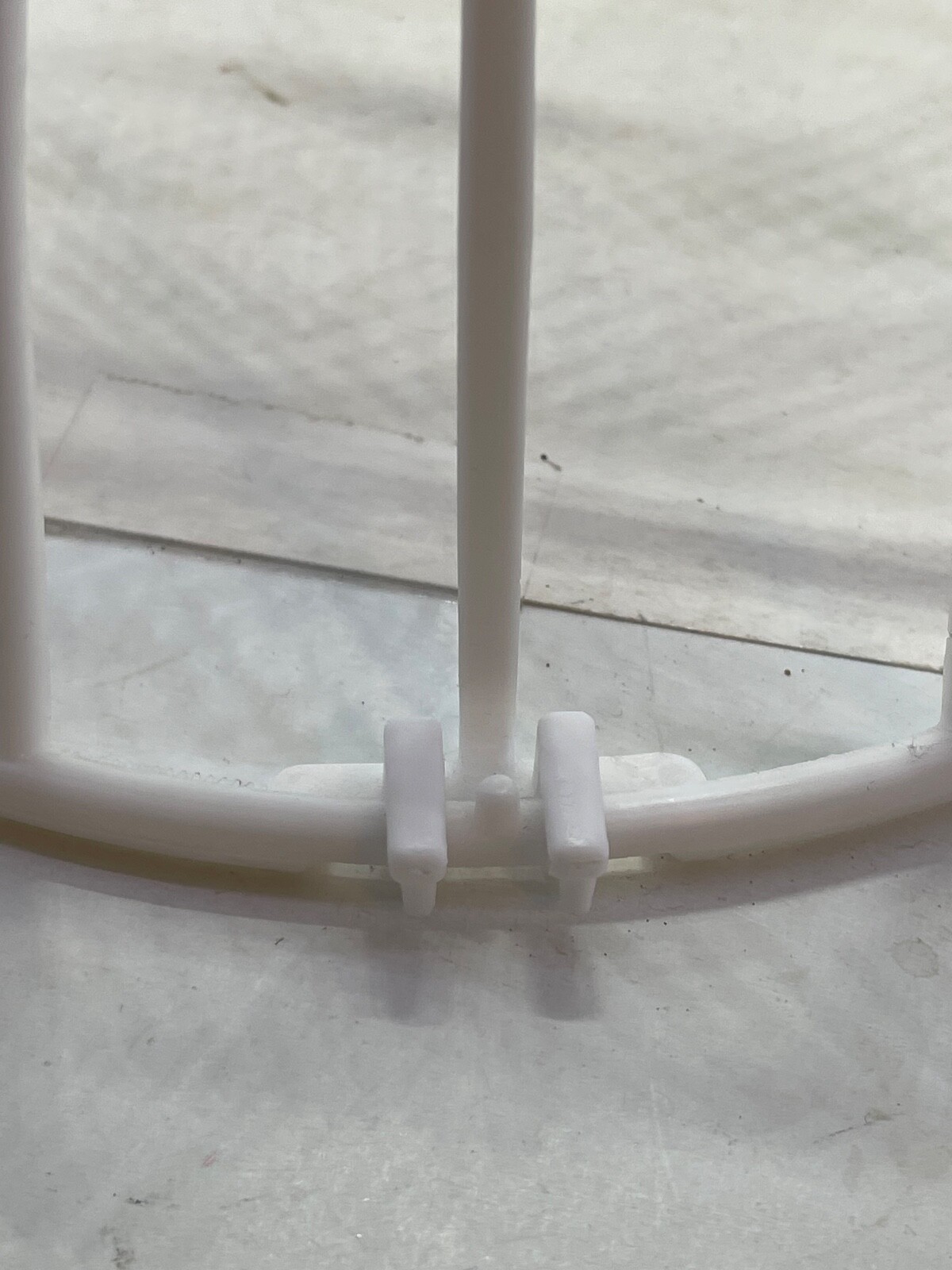 2-Piece Ball Cap Washer Frame - Plastic White