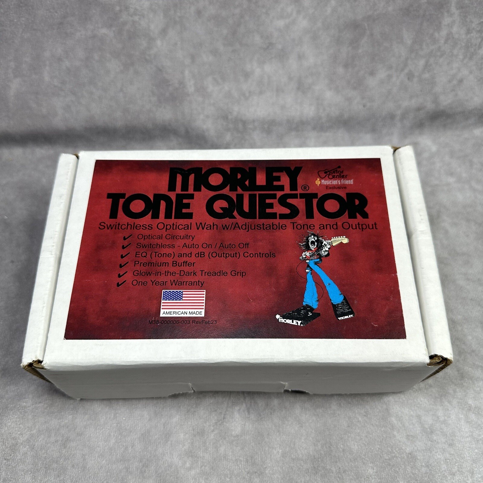 Morley Tone Questor Wah Effects Guitar Pedal Wizard BOX & INSERTS ONLY