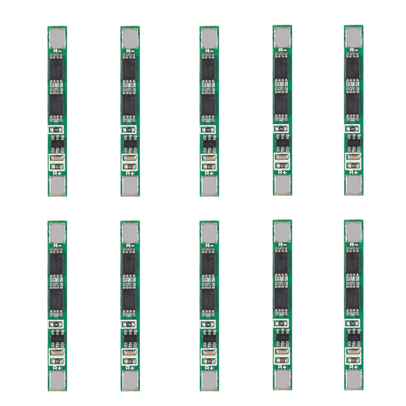 DIANN 10pcs 1S 3.7V BMS 18650 Charger 4A PCB Protection Board for Li-ion...