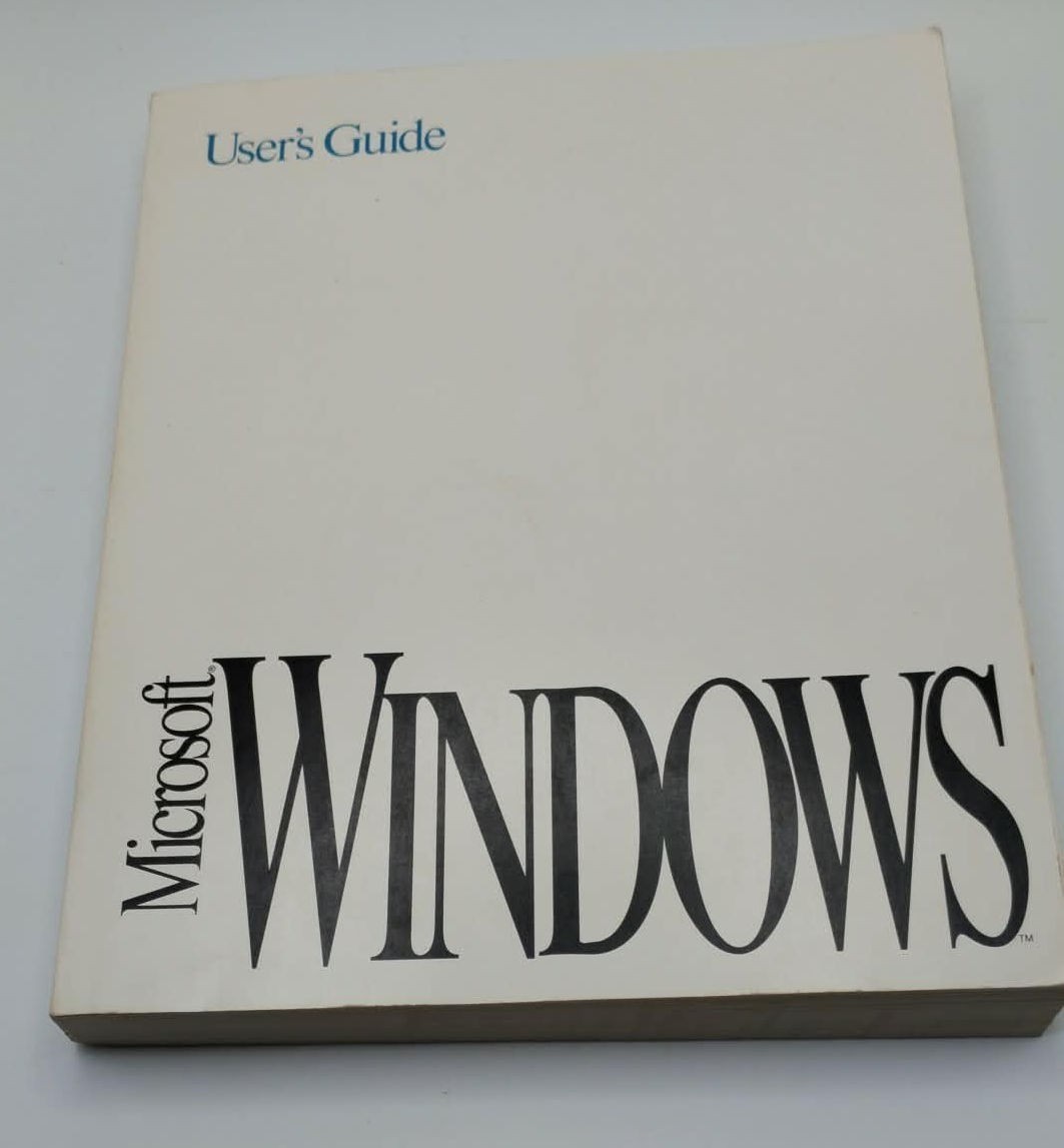 Vintage 1991 Microsoft Users Guide For Windows