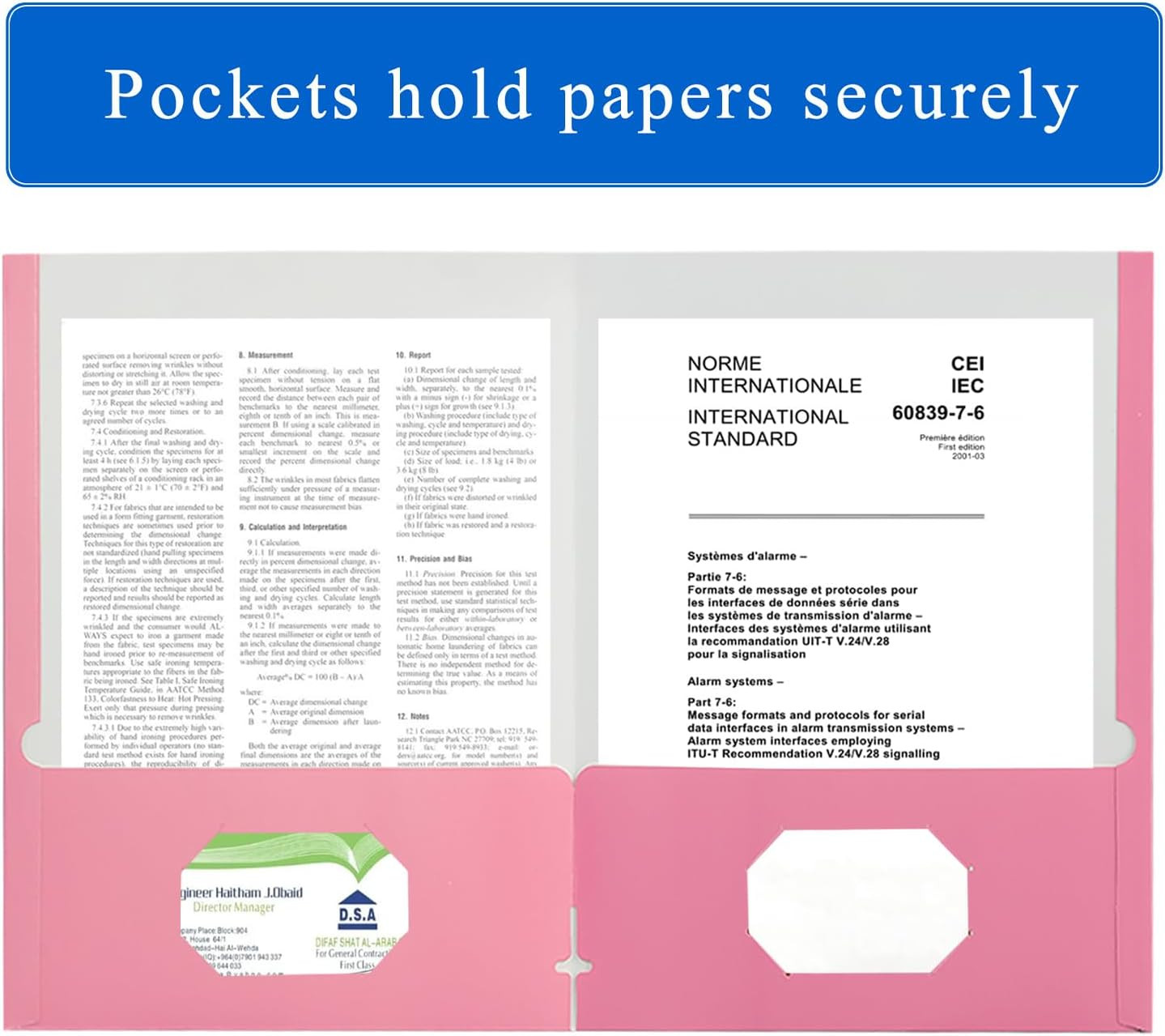 File Folders with Pockets,Pink Two Folders for Documents,25 Pack Paper Folders w
