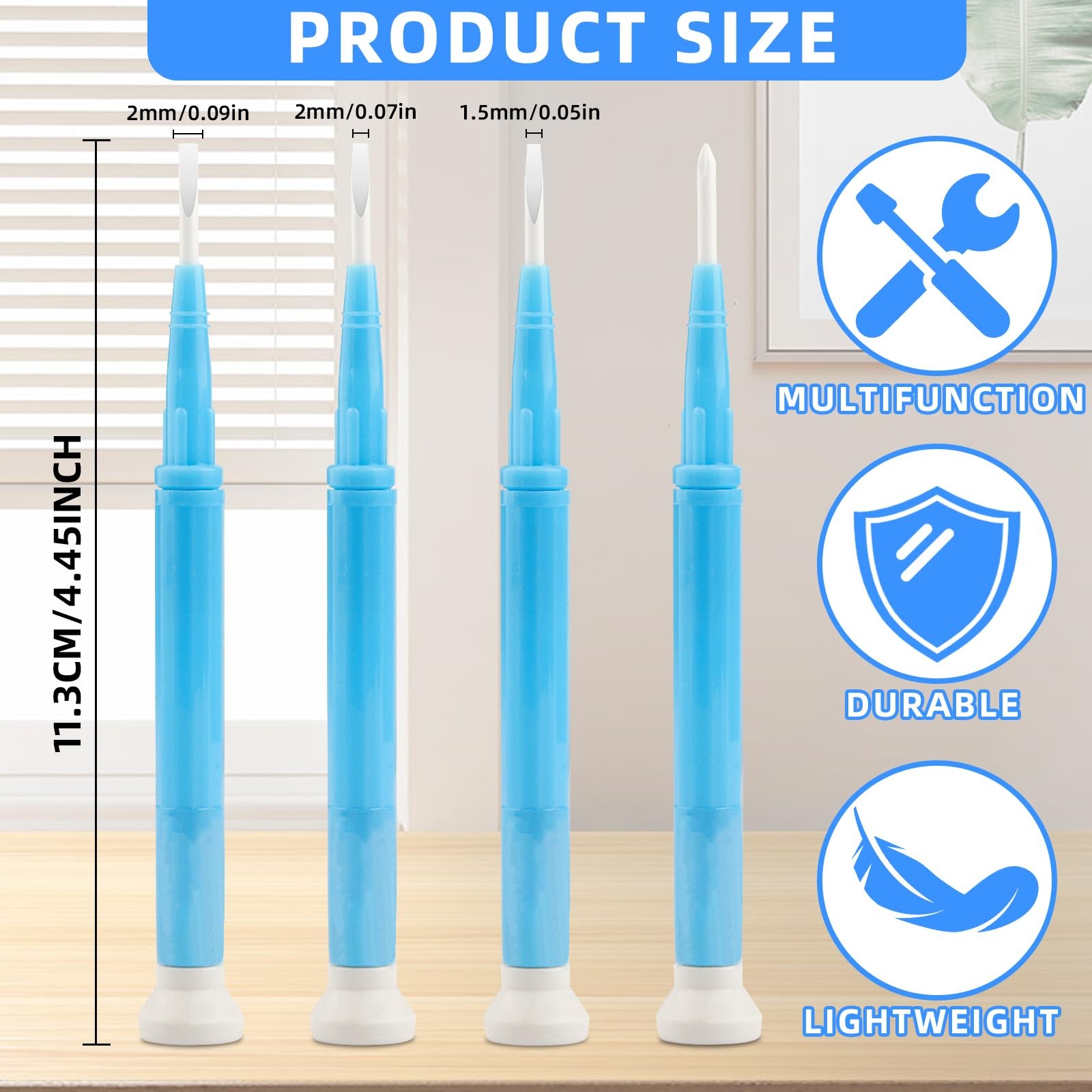 4-Piece Non-Conductive Screwdriver Set for Electronics Repair Watchmaking