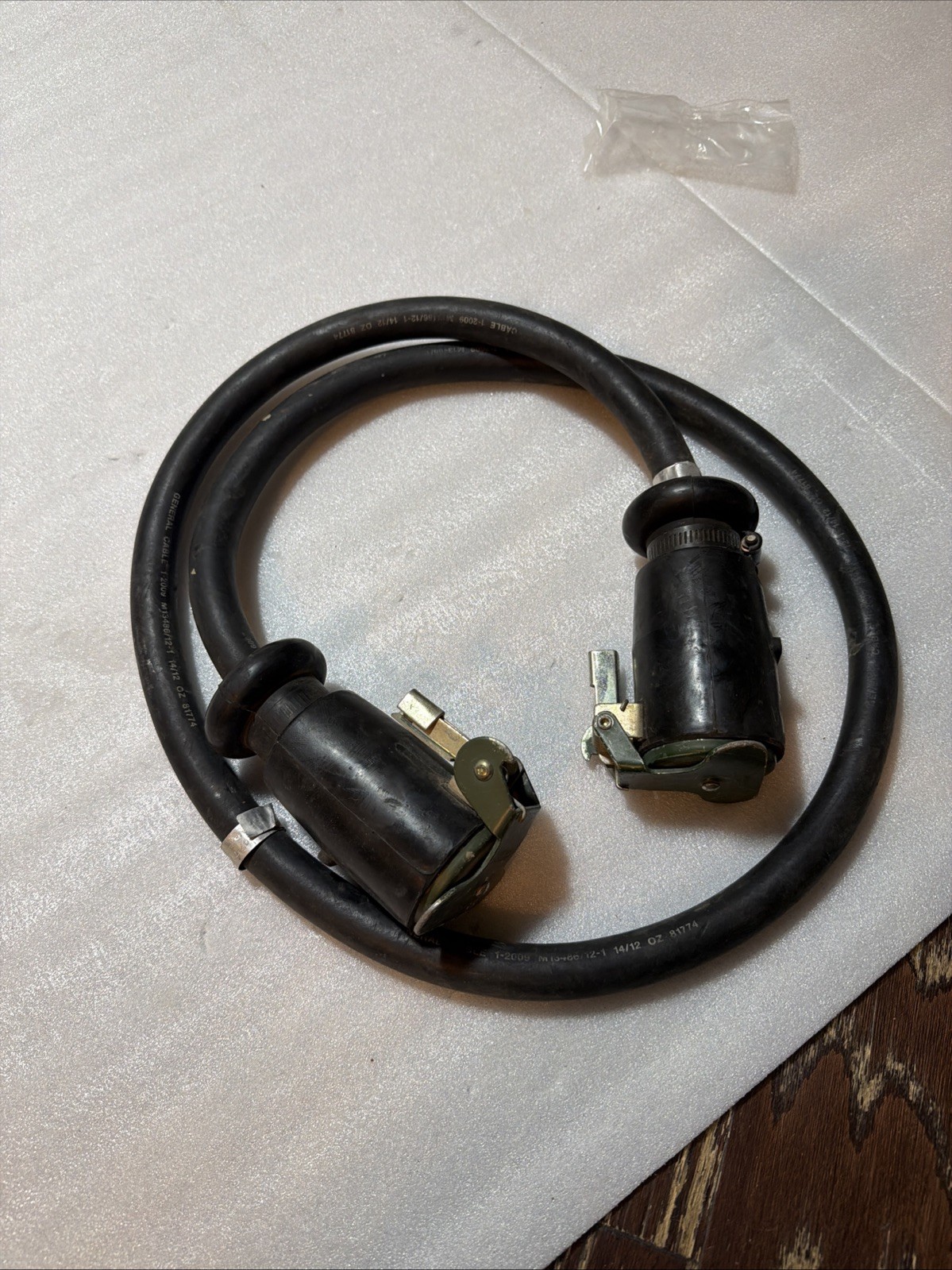 73” Military Trailer Electrical Harness 12 Pin Connector Extension M13486/12-1