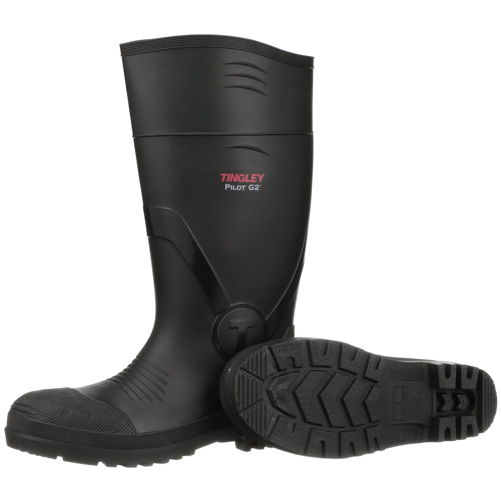TINGLEY mens Rubber Workboot Rain Boot Black 14 US