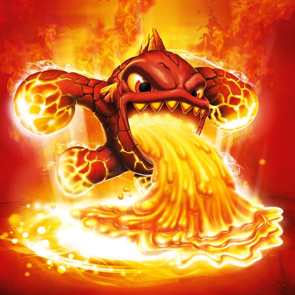 Skylanders Swap Force Lava Barf Eruptor Max 65,000 coins & Max Level NFC Card