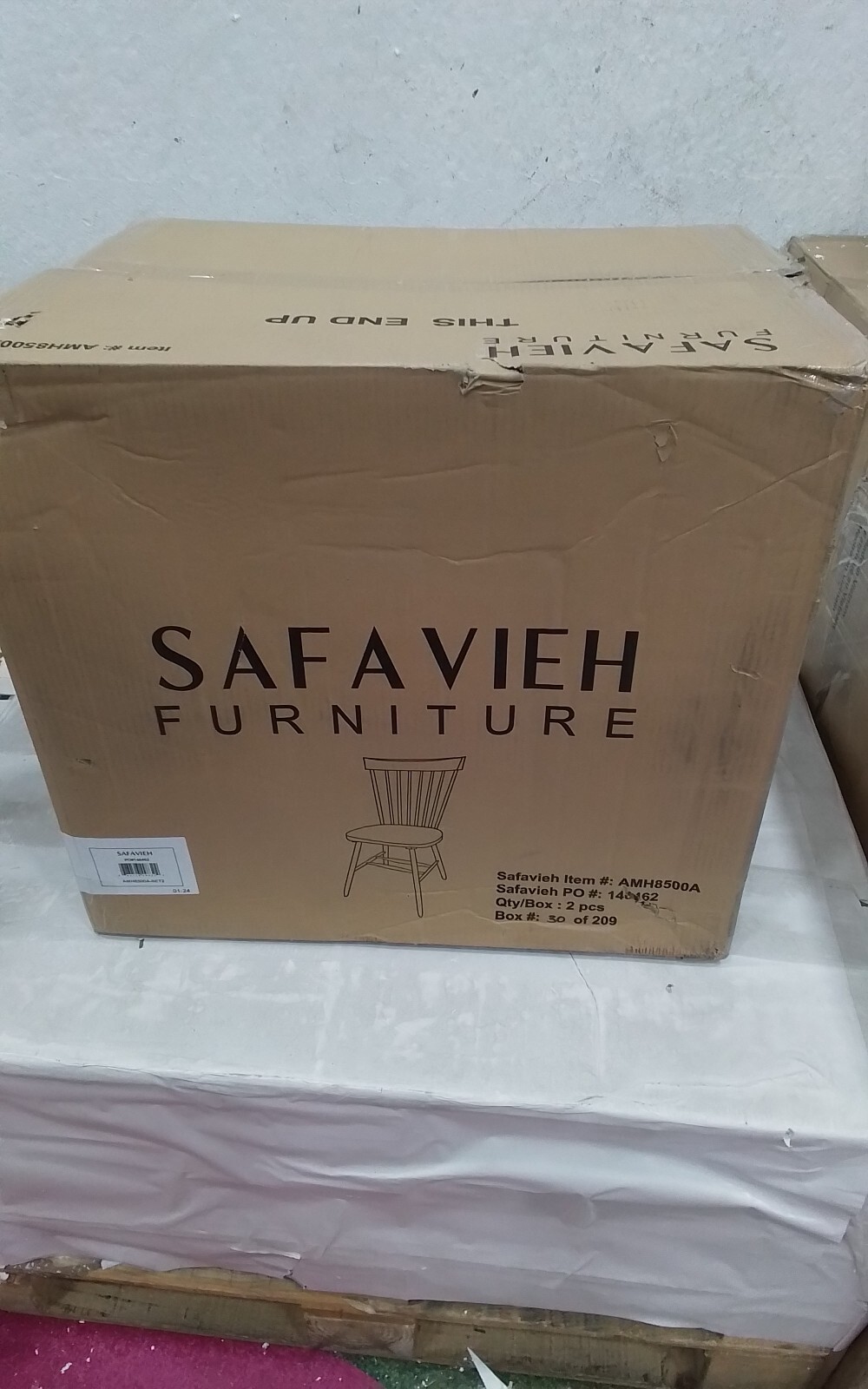 Safavieh PARKER SPINDEL SIDE CHAIR, Reduced Price 2172736597 AMH8500A