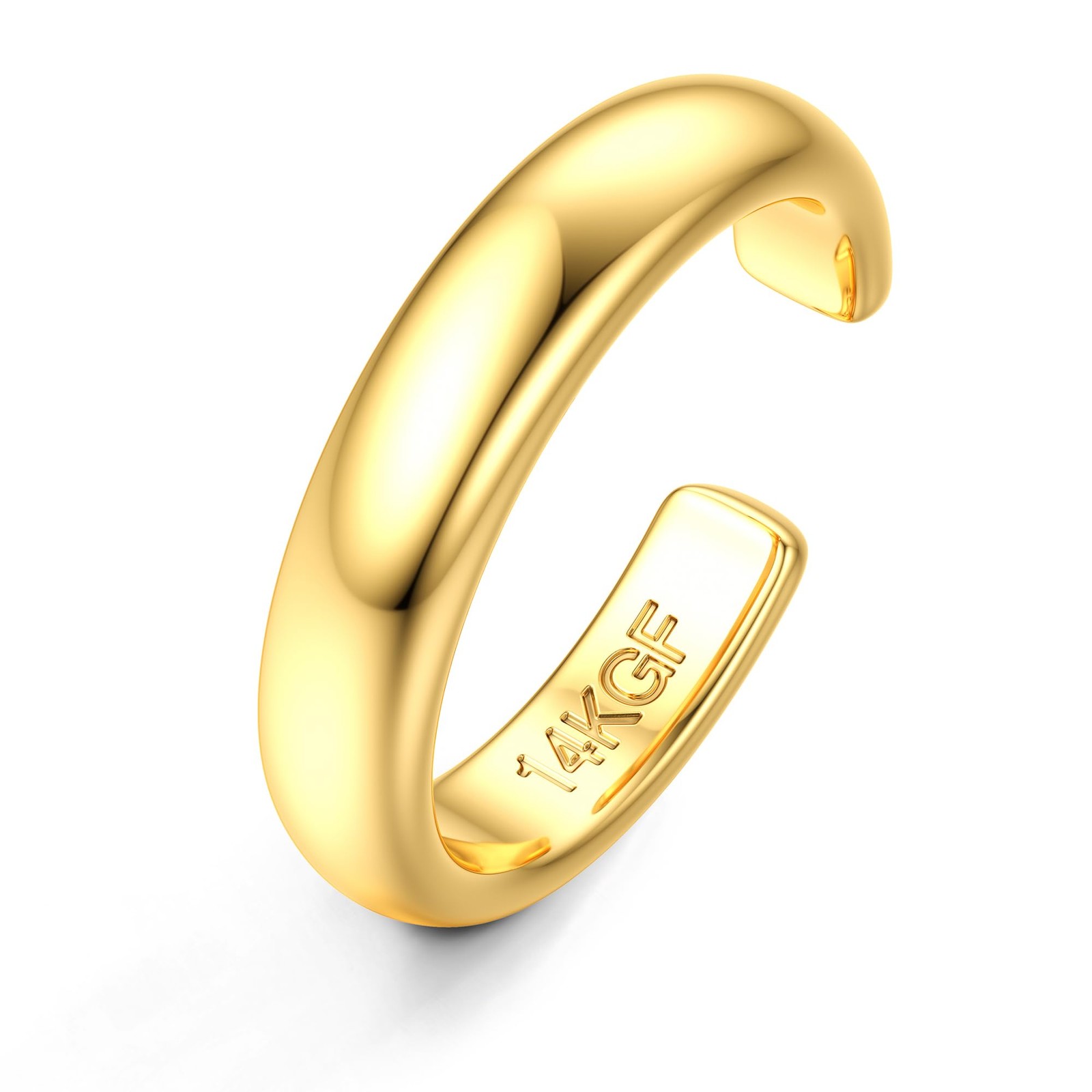 14K Gold Plated Toe Rings Adjustable Toe Ring for Women Thin Toe Rings Open B...