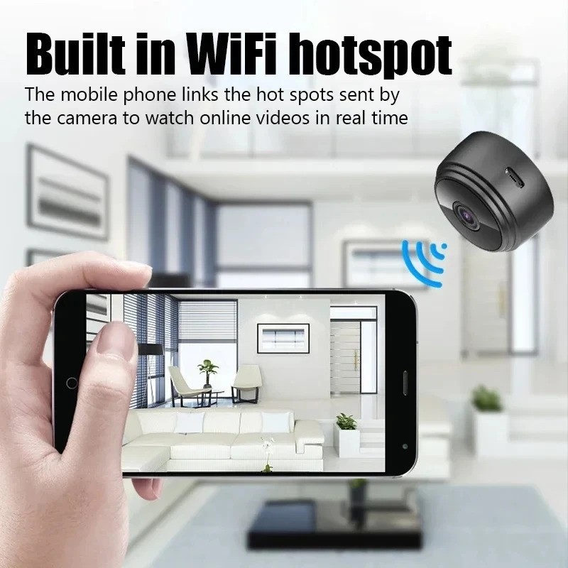 Mini Wireless Record Camera WiFi IP Home Security DVR Night Vision HD USB 1080P