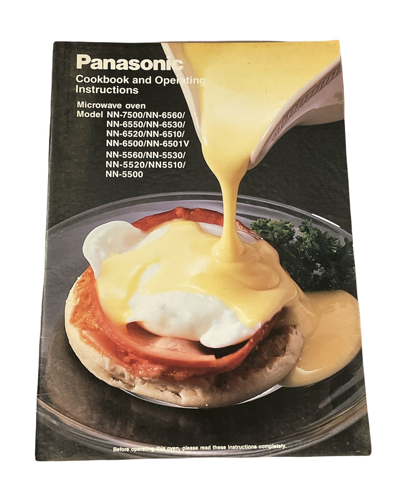 Panasonic Cookbook And Operating Instructions 1990 Microwave NN-7500/6530/6550