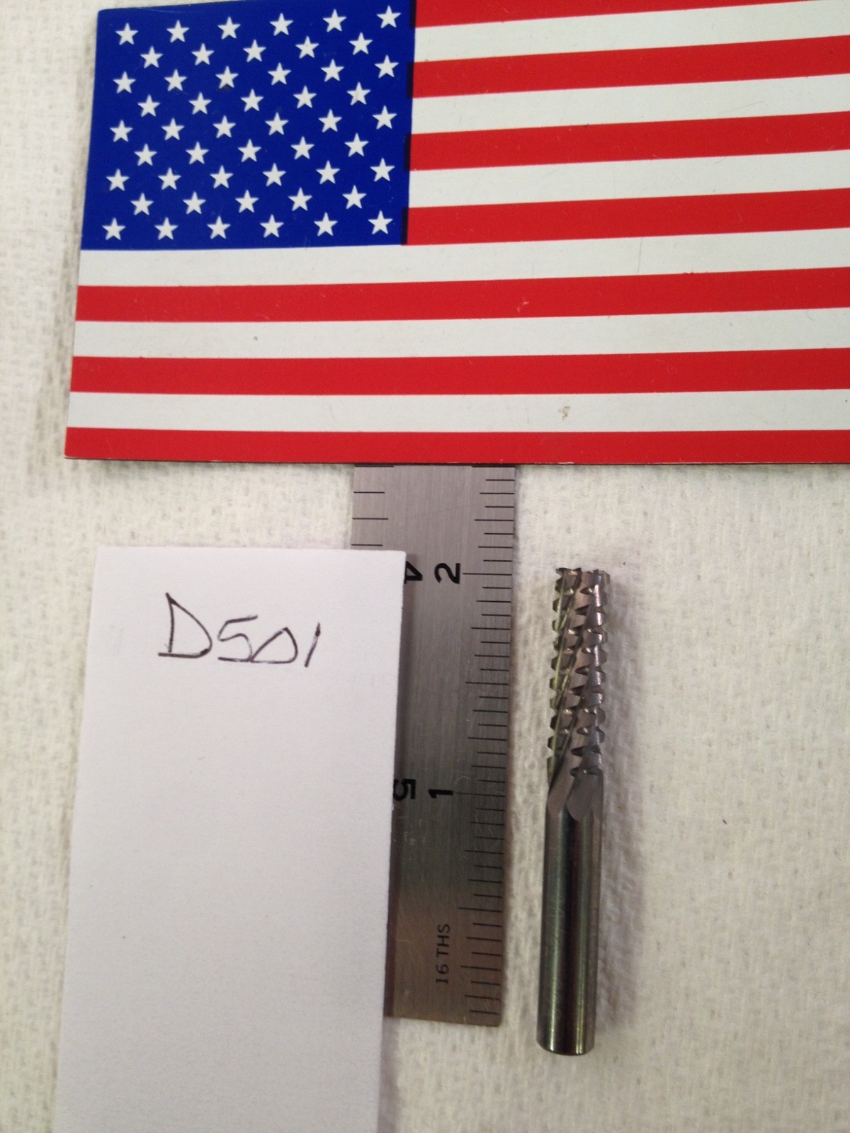 NEW 1/4" CARBIDE ROUTER BURR. SB-1. CUTS FIBER GLASS, PLASTICS. 3/4" LOC {D501}