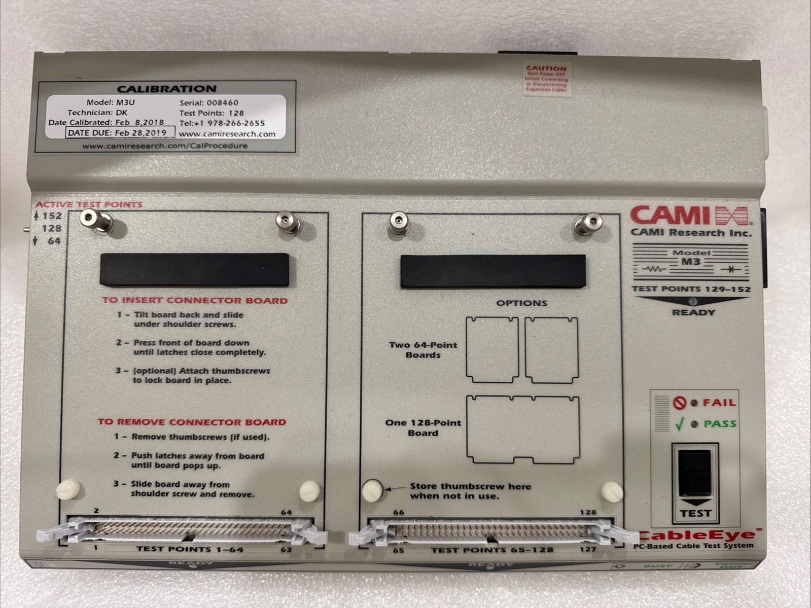 CAMI Research CableEye M3U PC CABLE TEST SYSTEM W/ Cables, Boards, accessories.