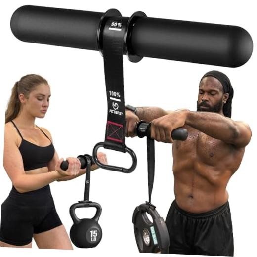 Forearm Strengthener & Forearm Exerciser, Wrist Roller with Thicker Black