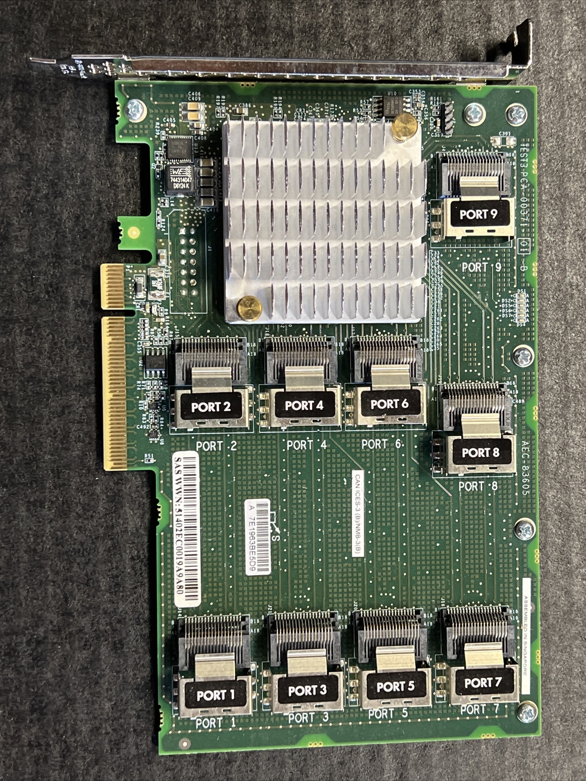 HP 761879-001 36Ports 12GB SAS Expansion Board TCA-00371 AEC-83605/HP 727252-001