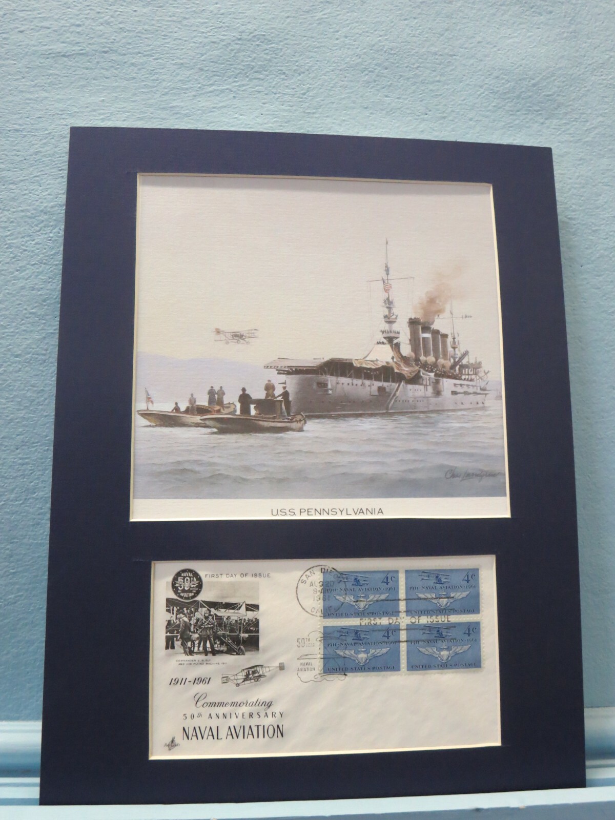 The USS Pennsylvania & the start of Naval Aviation & First Day Cover