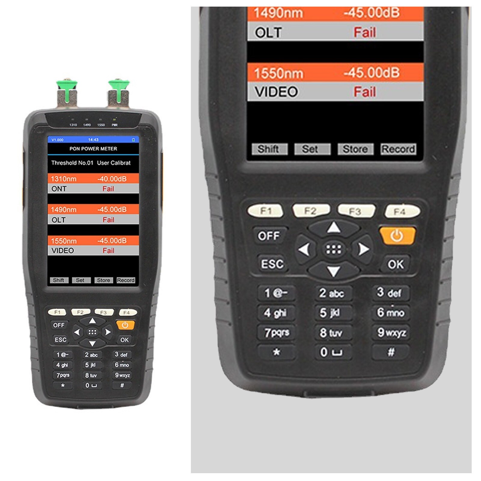 PON power meter fiber network tester not include optical power red light M70B.