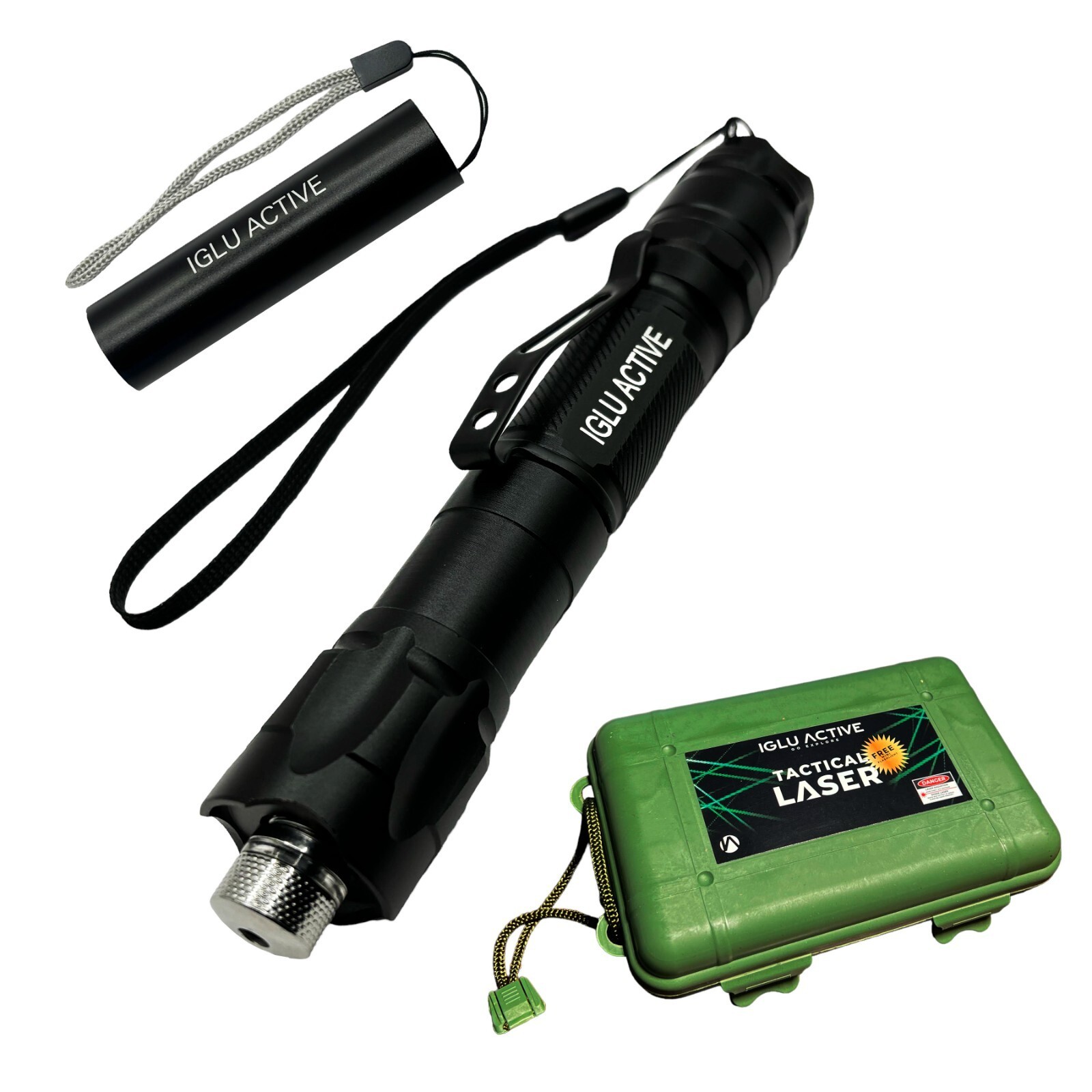Green Laser Pointer High Power & Free Pocket Flashlight And Case