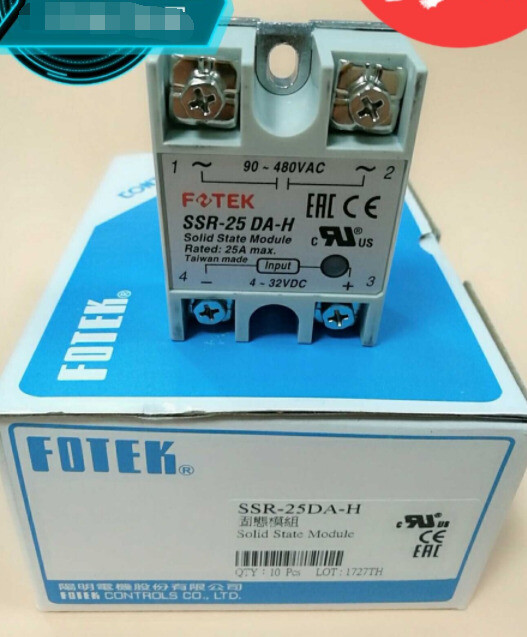 1PC Fotek SSR-25DA-H SSR25DAH Solid State Relay 25A -New #FOT