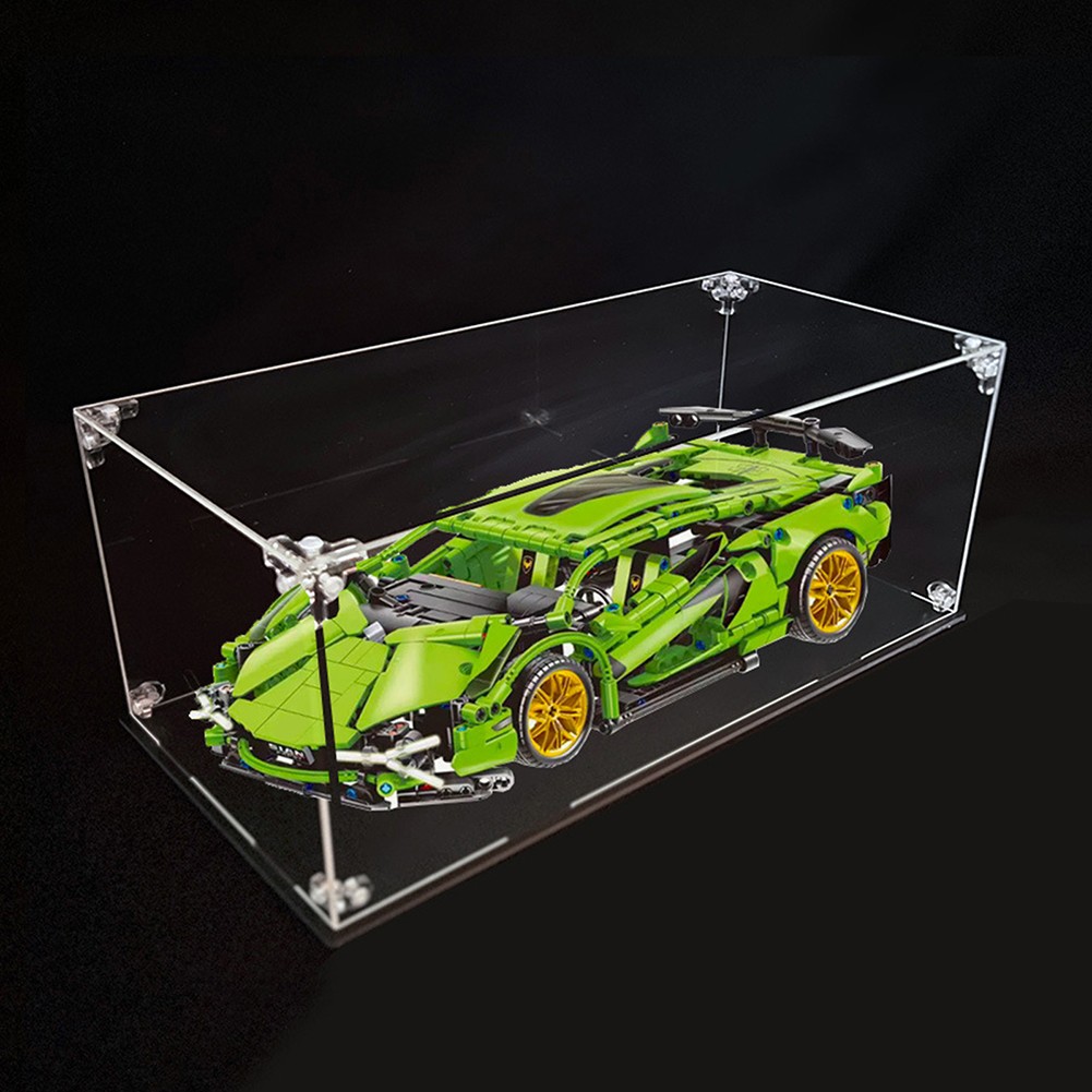 Acrylic Display Case Clear Plastic Box Dustproof For 1:24 Collectibles Car Model
