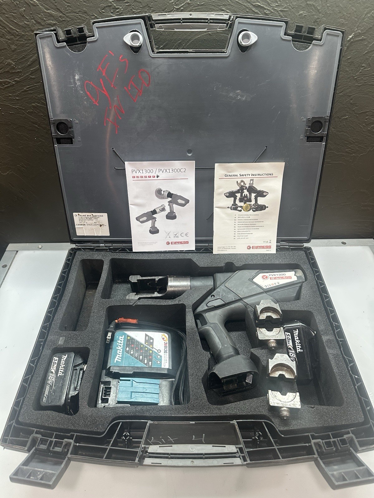 Elpress PVX1300 electric crimping tool system PVX 1300