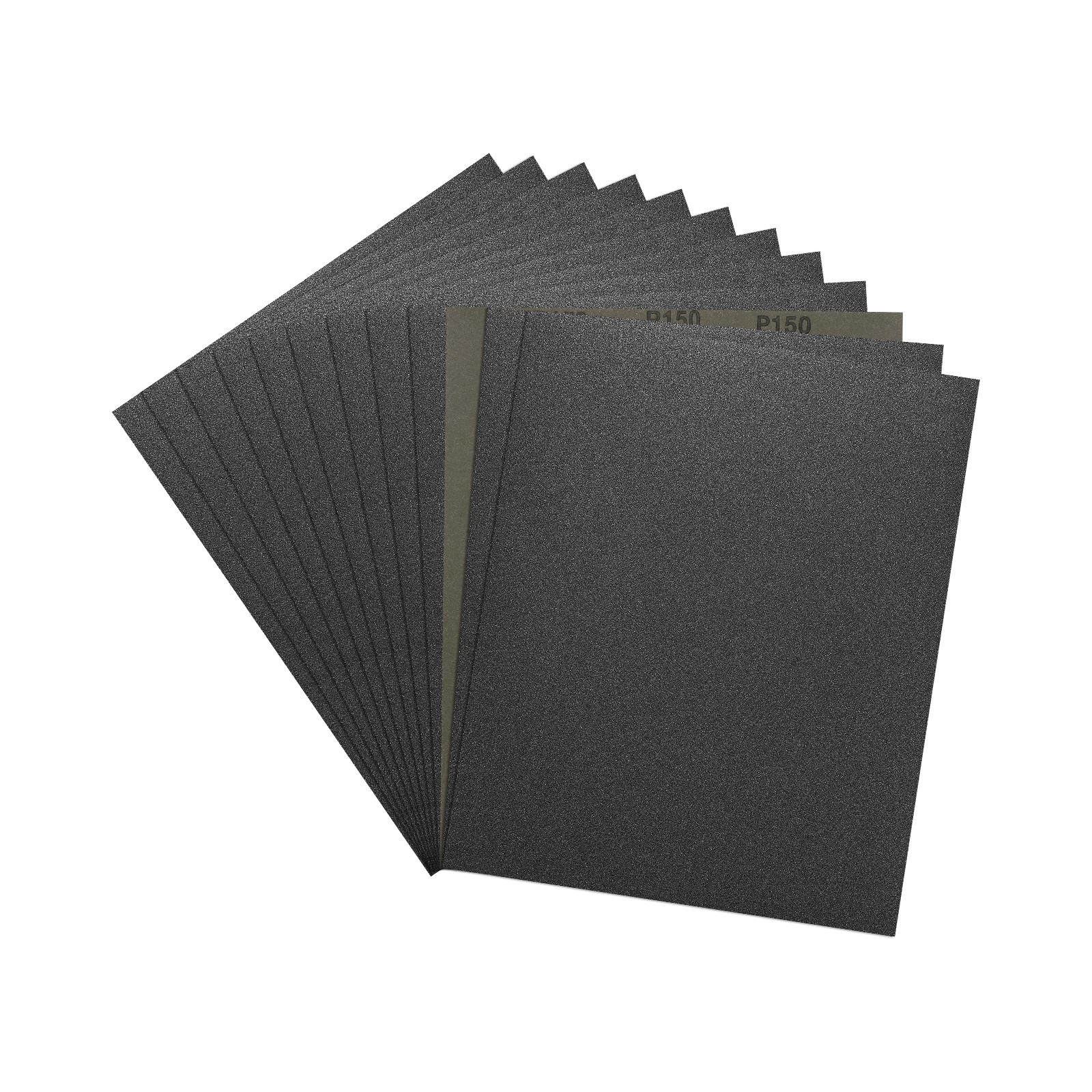 Sandpapers (9" x 11"/229mm x 279mm) 12 Sheet, 150 Grit Wet Dry Sand Paper