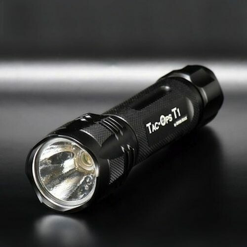 Tac-Ops T1 LED Tactical Flashlight by River Rock 235 Lumens Multiple Modes