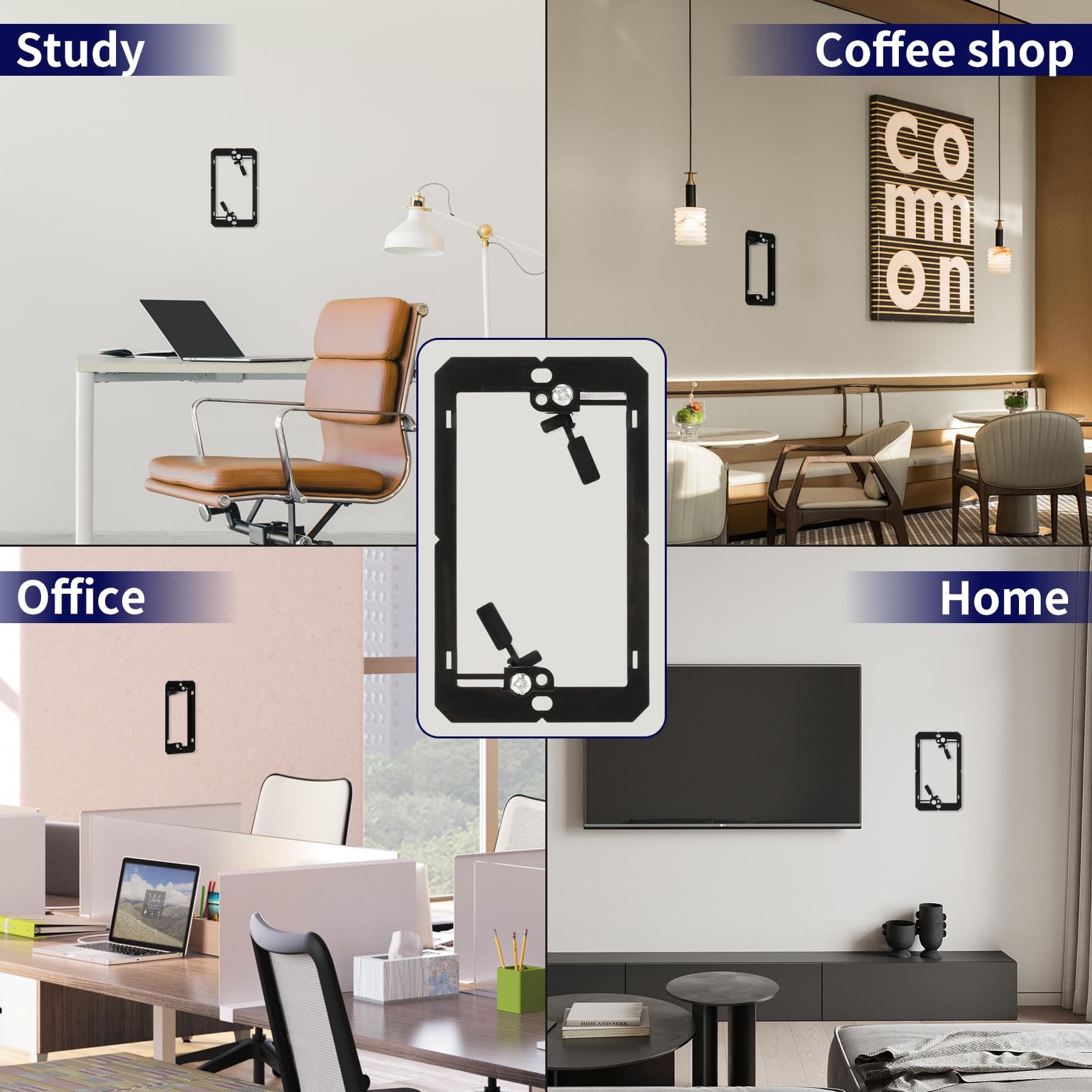 Low Voltage Mounting Bracket for Single Gang Wall Plate,Cable Management for ...