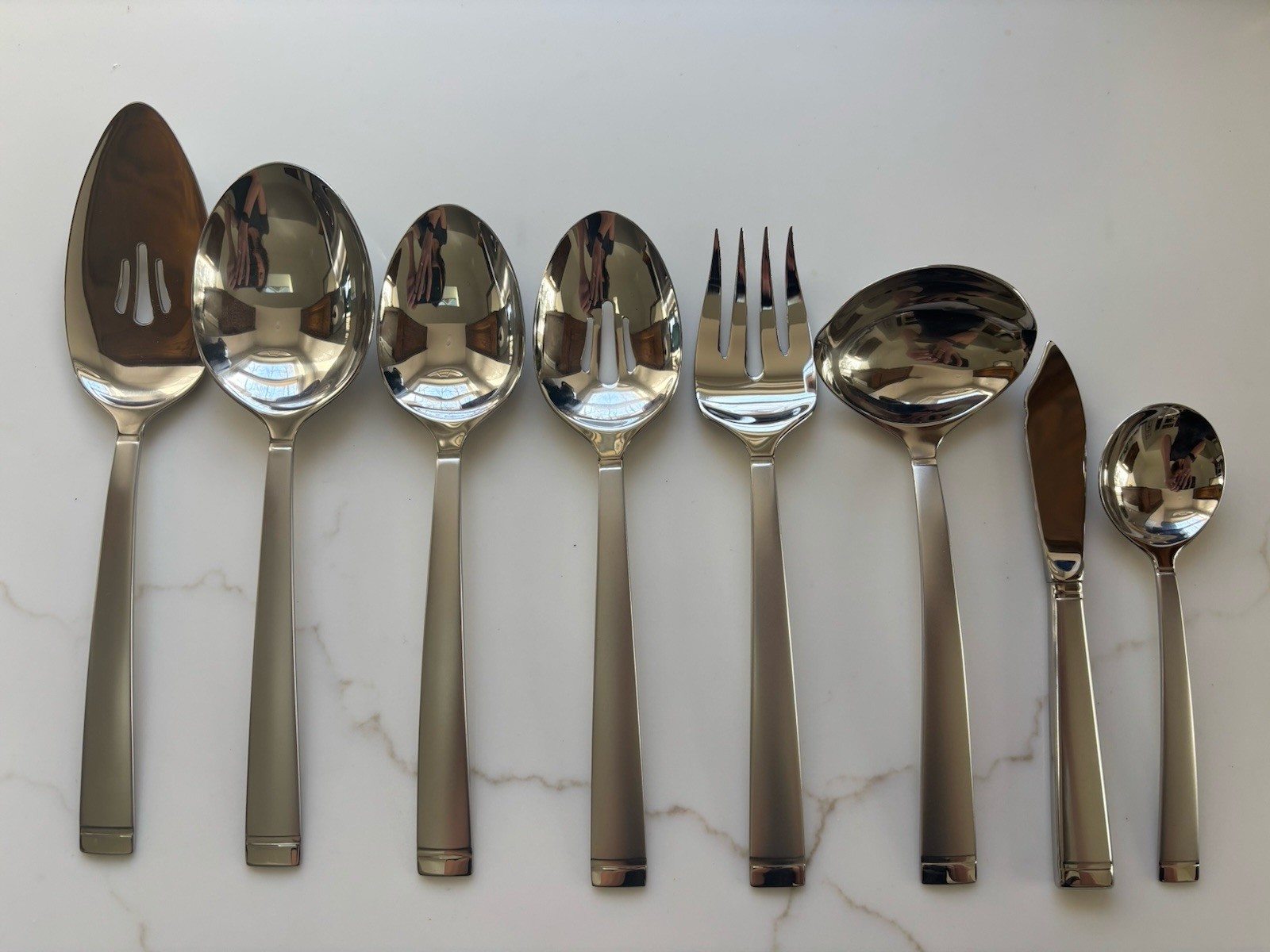 Oneida - FROST - huge lot of 8 serving pieces NEW