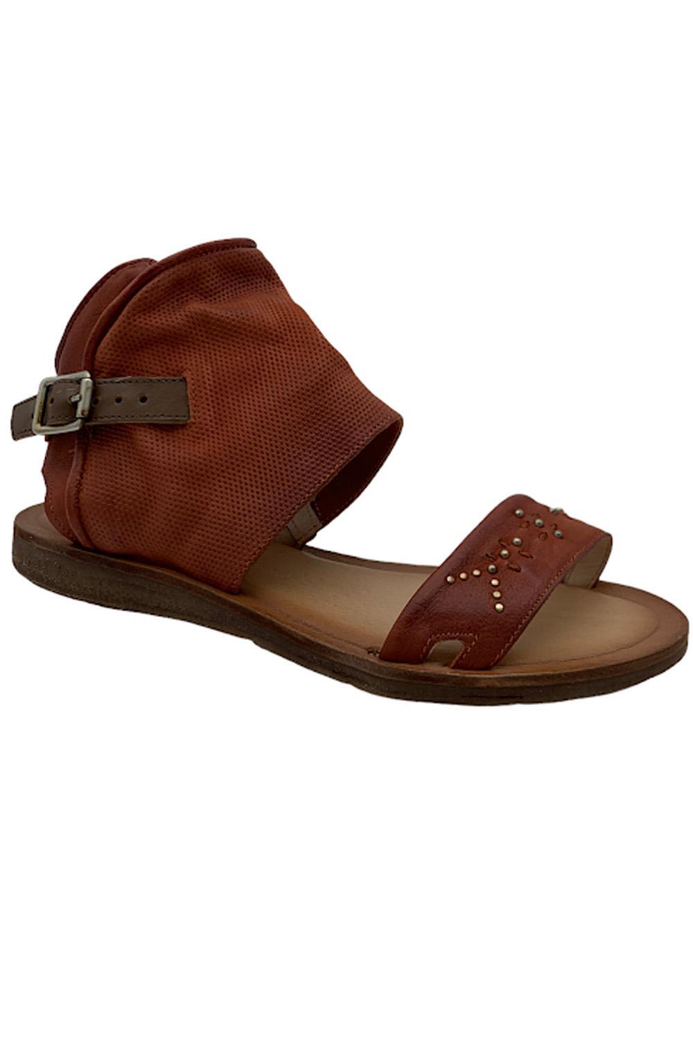 Miz Mooz Leather Sandals Forge Rust