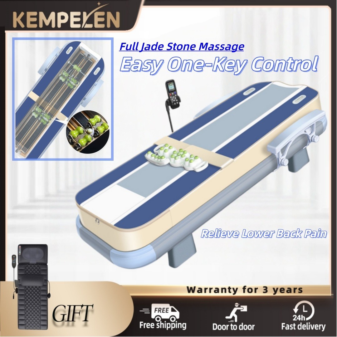 Jade Heated Massage Bed – 3D Spine Scan, Full-Body Heat, Adjustable Programs