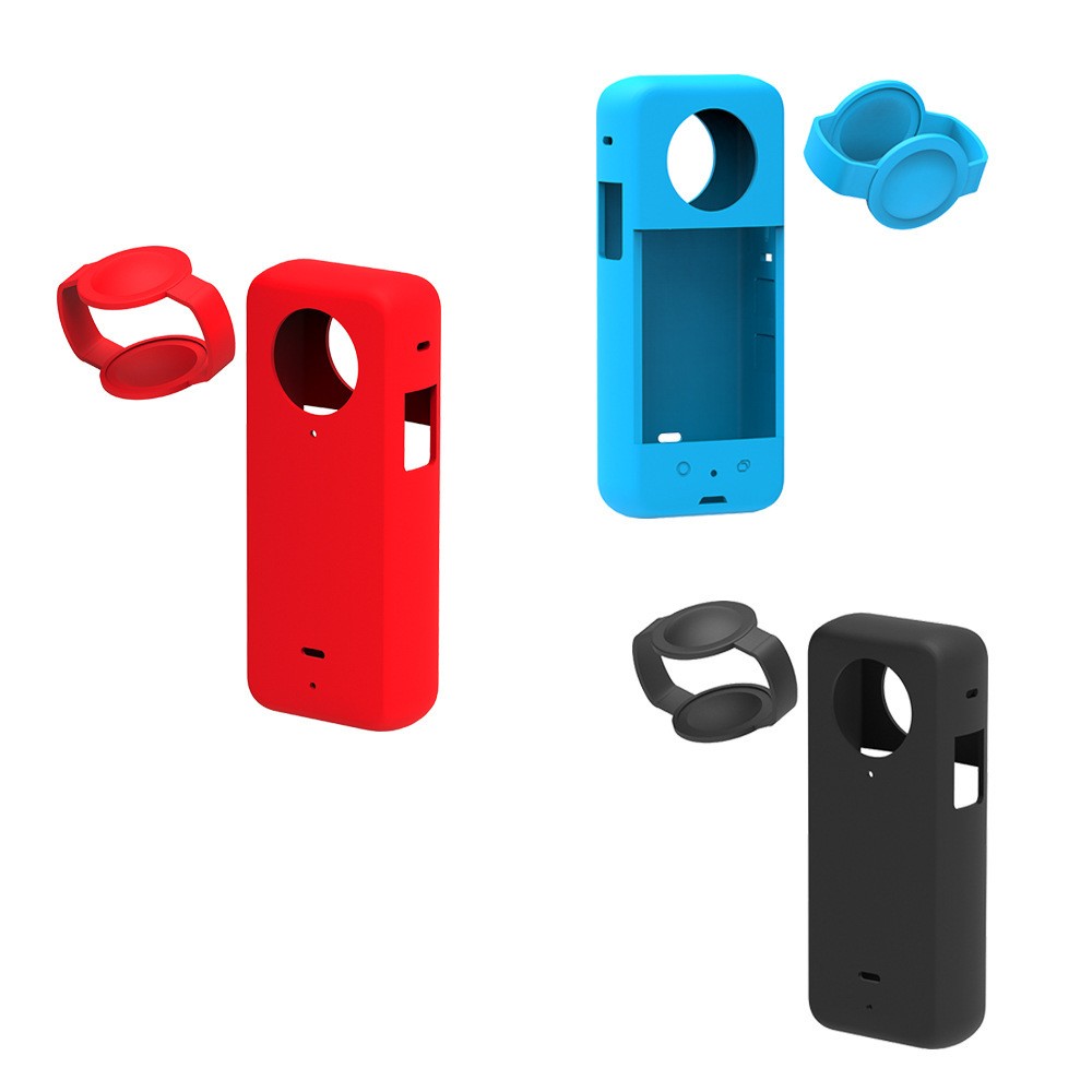 Soft Silicone Camera Lens Anti-dust Protective Cover For Insta360 ONE X3
