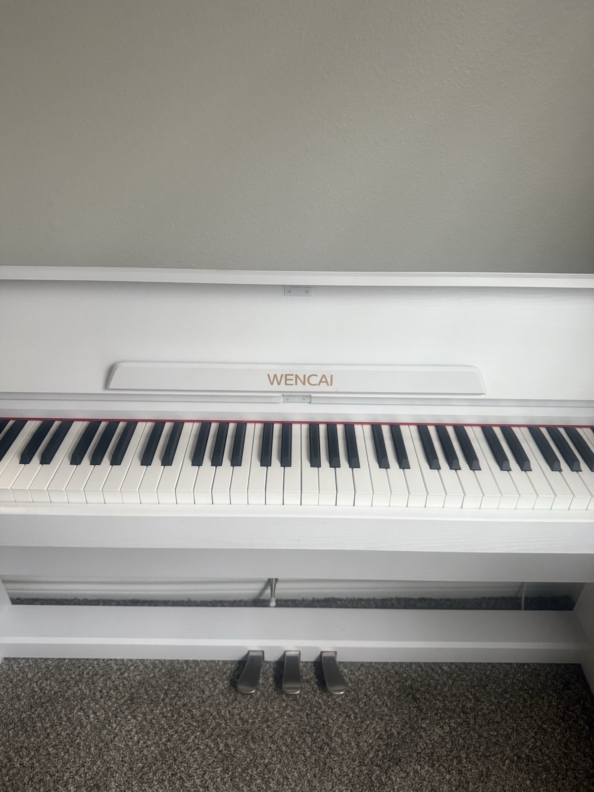 WENCAI BL-8818 Digital Home Piano 88 Keys 3 Pedals Built-in Speaker White