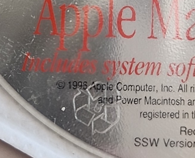 Apple 1996 System Software And Other Programs Power Macintosh 5260 / 100